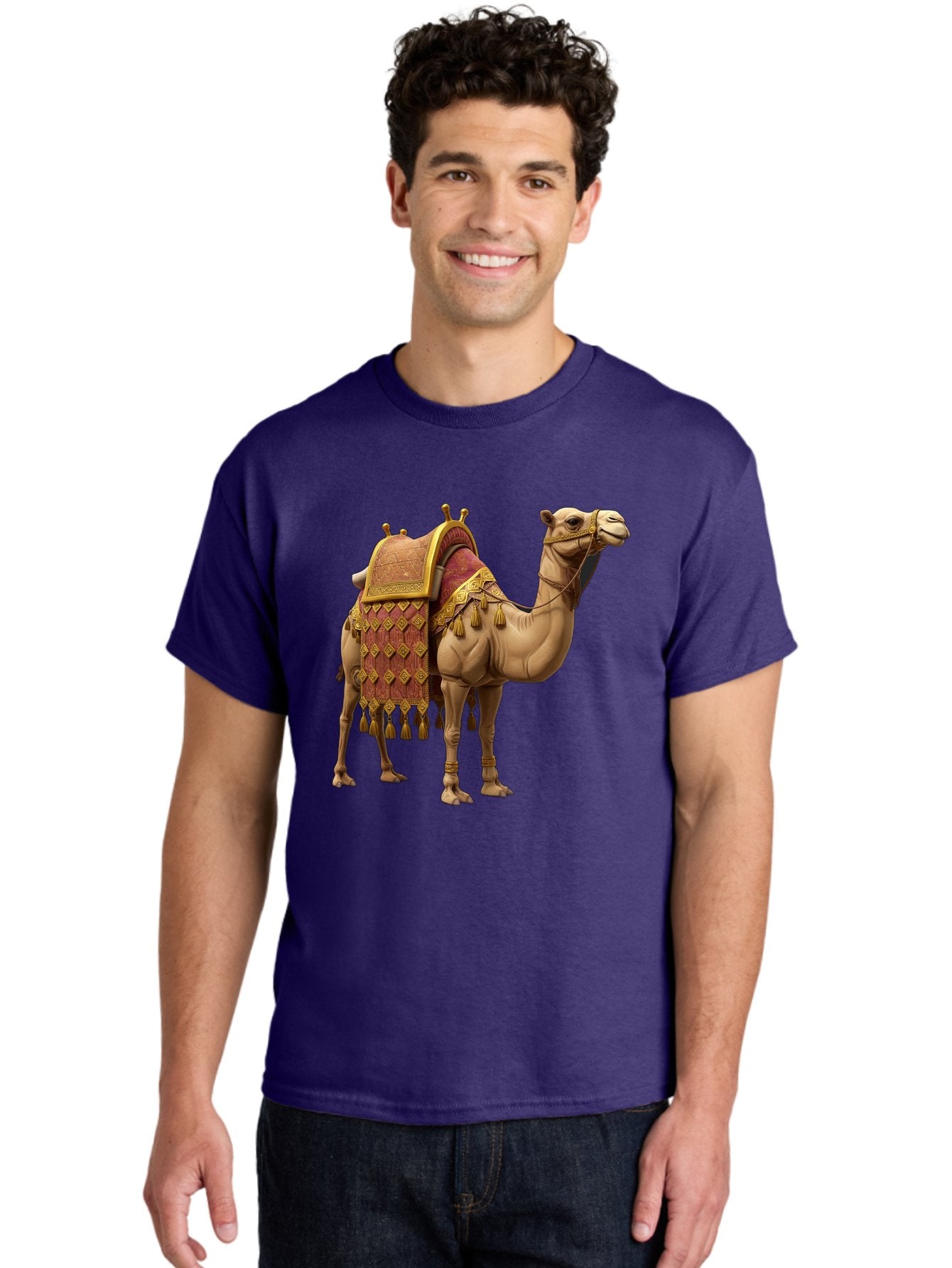 Camel-2 Men'S Graphic Tee, 100% Cotton, Comfortable Casual Summer Wear, Machine Washable, Vintage Camera, Old Camera, Antique Camera, Black Camera, Classic Photography, Photography Equipment, Nostalgic Device, Film Camera, Camera Art Bag240 25