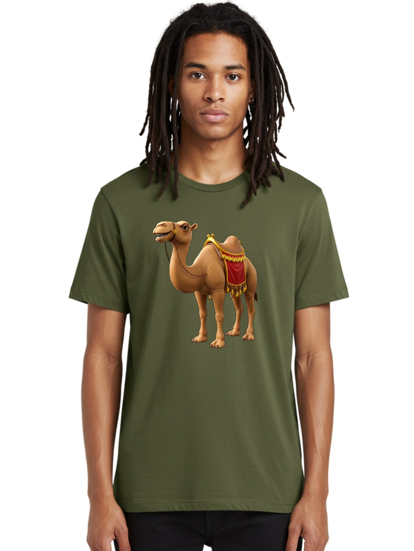 Camel-With-Red-Saddle Men'S Graphic Tee, 100% Cotton, Comfortable Casual Summer Wear, Machine Washable, Vintage Camera, Old Camera, Antique Camera, Black Camera, Classic Photography, Photography Equipment, Nostalgic Device, Film Camera, Bag242 27