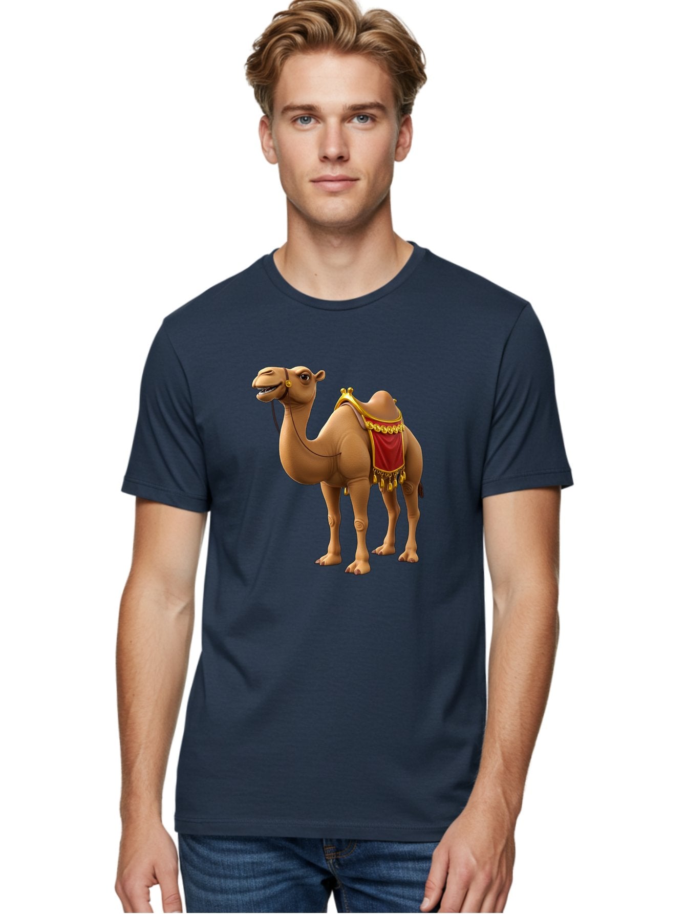 Camel-With-Red-Saddle Men'S Graphic Tee, 100% Cotton, Comfortable Casual Summer Wear, Machine Washable, Vintage Camera, Old Camera, Antique Camera, Black Camera, Classic Photography, Photography Equipment, Nostalgic Device, Film Camera, Bag242 20