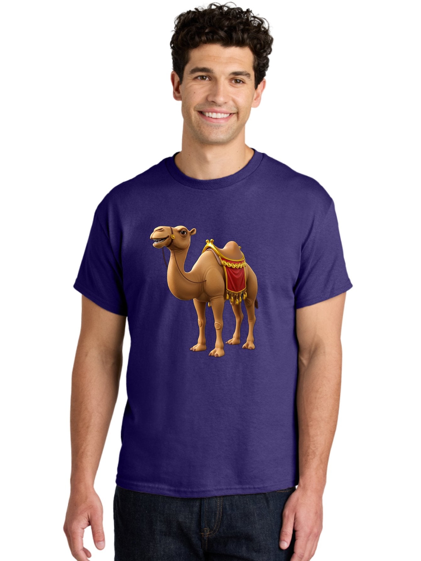 Camel-With-Red-Saddle Men'S Graphic Tee, 100% Cotton, Comfortable Casual Summer Wear, Machine Washable, Vintage Camera, Old Camera, Antique Camera, Black Camera, Classic Photography, Photography Equipment, Nostalgic Device, Film Camera, Bag242 26