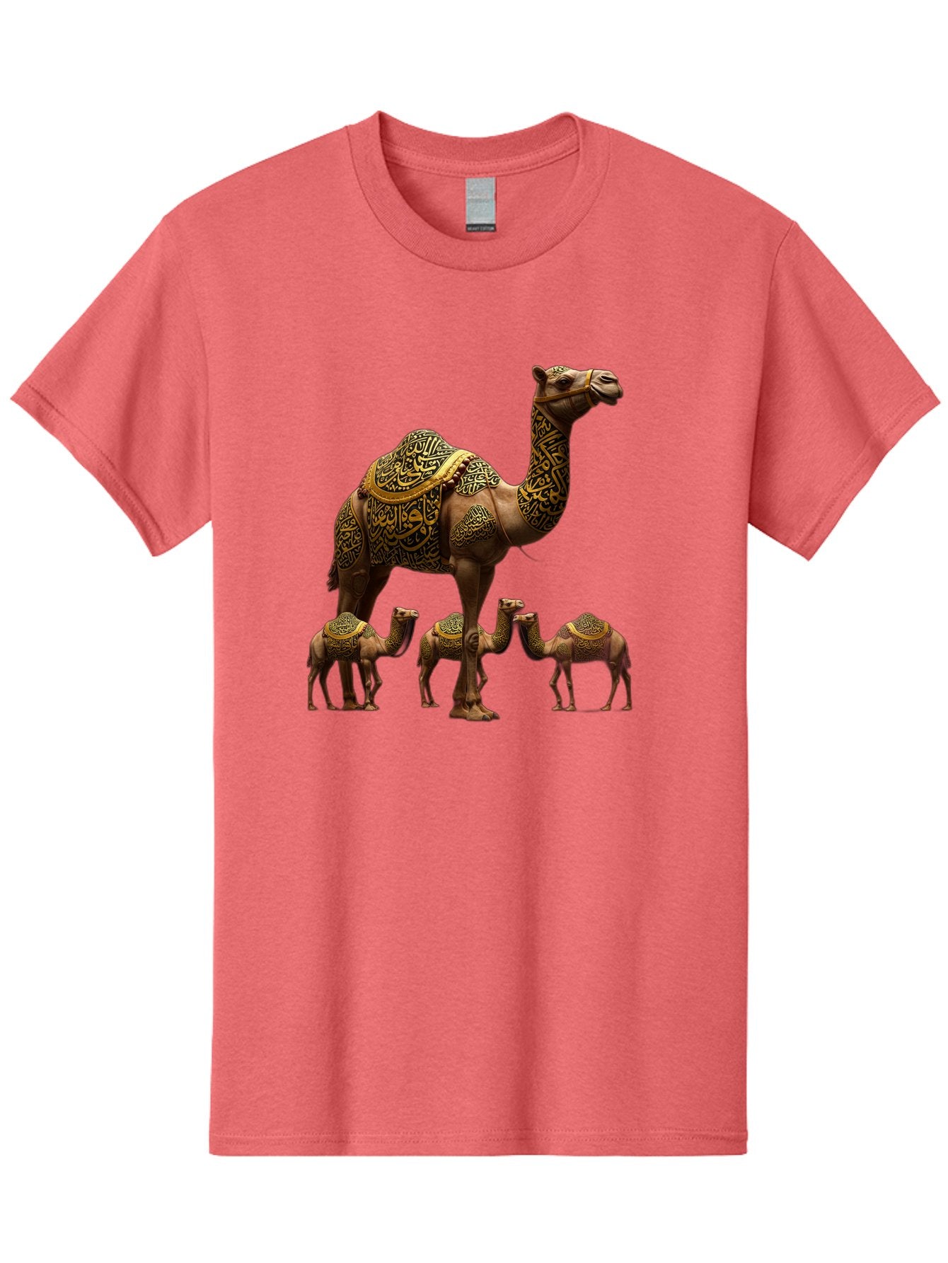 Camels-With-Arabic-Calligraphy Men'S Graphic Tee, 100% Cotton, Comfortable Casual Summer Wear, Machine Washable, Vintage Camera, Old Camera, Antique Camera, Black Camera, Classic Photography, Photography Equipment, Nostalgic Device, Bag245 7