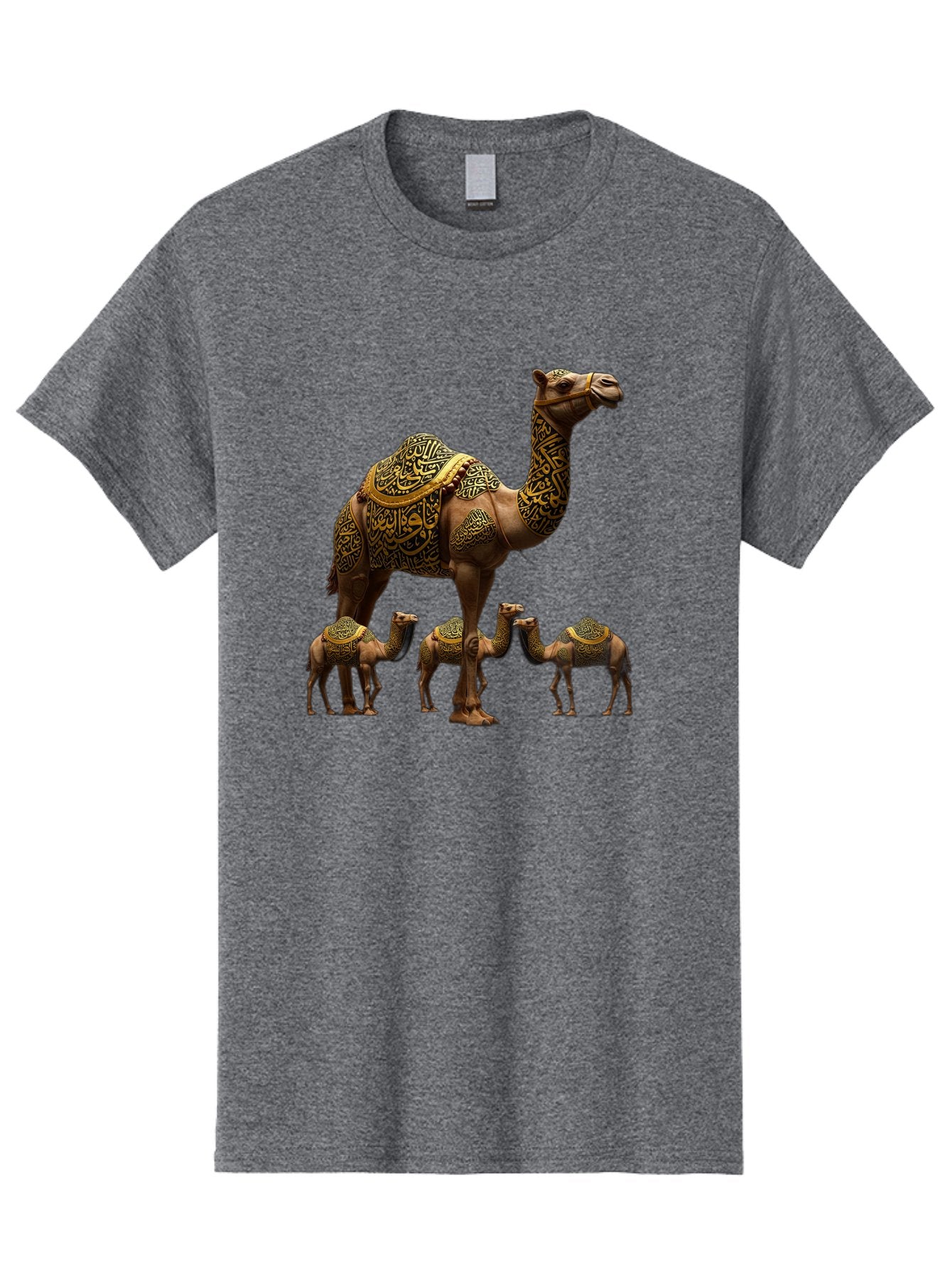 Camels-With-Arabic-Calligraphy Men'S Graphic Tee, 100% Cotton, Comfortable Casual Summer Wear, Machine Washable, Vintage Camera, Old Camera, Antique Camera, Black Camera, Classic Photography, Photography Equipment, Nostalgic Device, Bag245 3