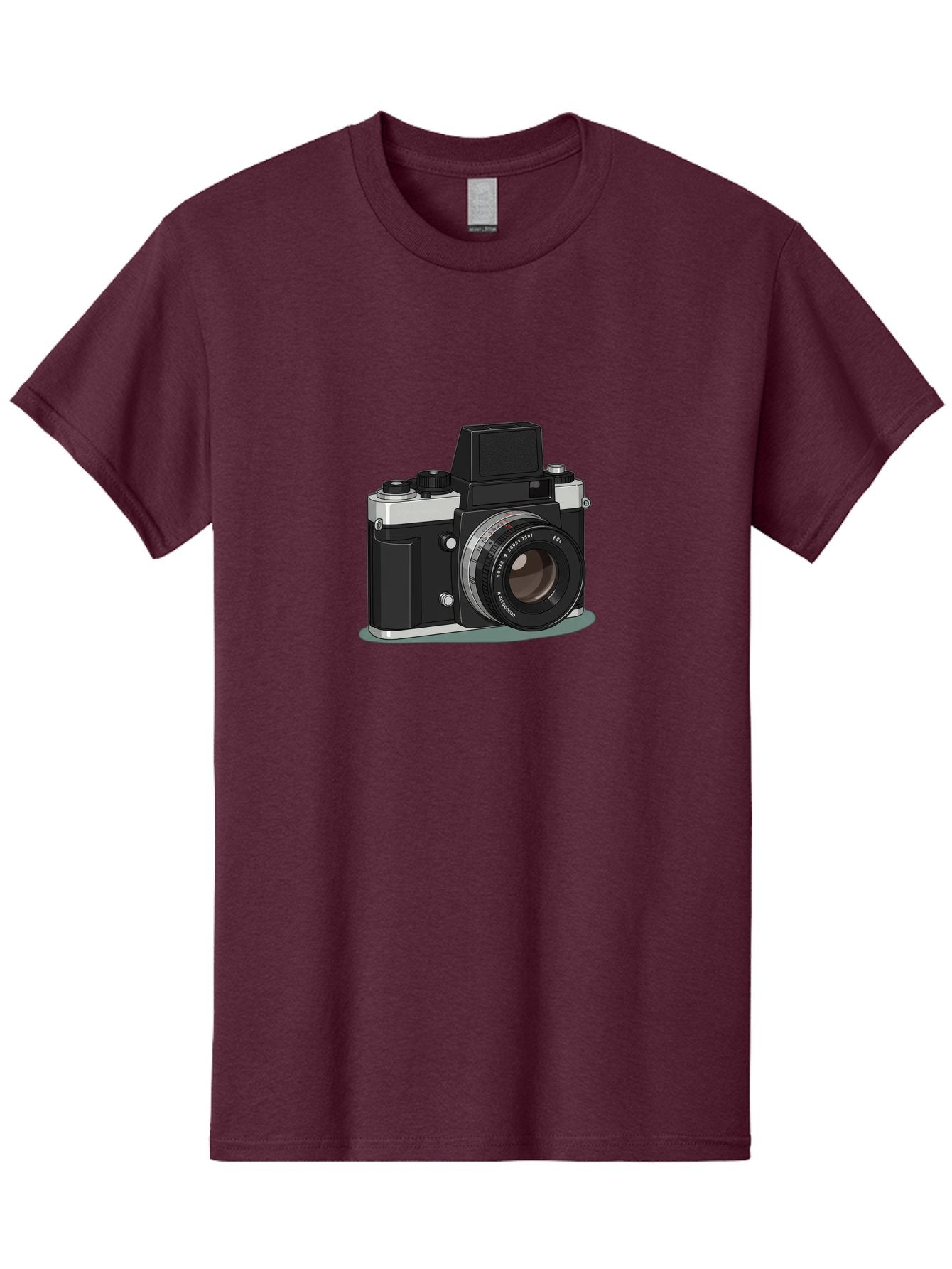 Camera Men'S Graphic Tee, 100% Cotton, Comfortable Casual Summer Wear, Machine Washable, Vintage Camera, Old Camera, Antique Camera, Black Camera, Classic Photography, Photography Equipment, Nostalgic Device, Film Camera, Camera Art Bag246 5
