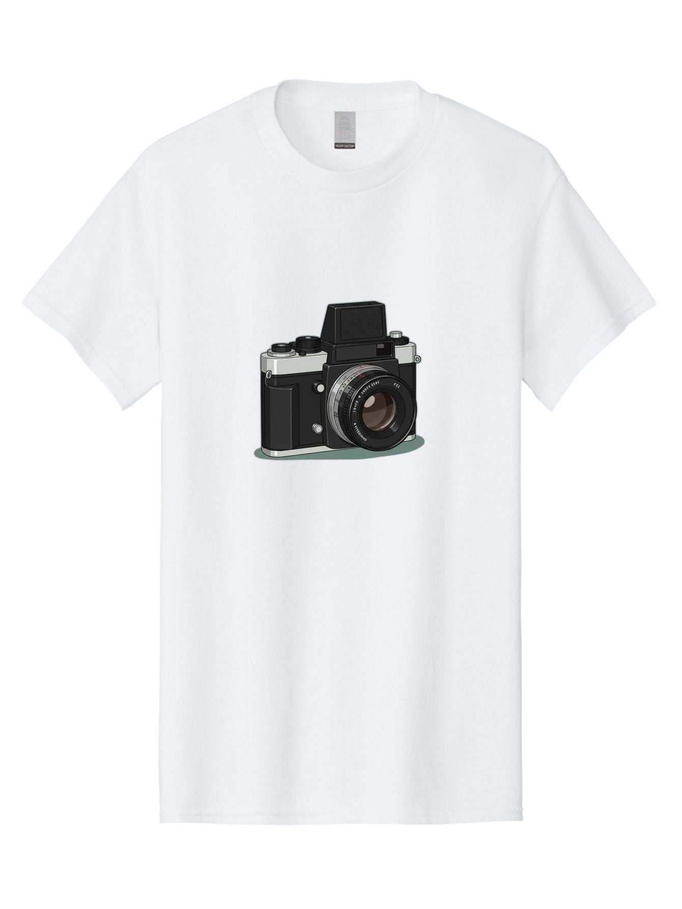 Camera Men'S Graphic Tee, 100% Cotton, Comfortable Casual Summer Wear, Machine Washable, Vintage Camera, Old Camera, Antique Camera, Black Camera, Classic Photography, Photography Equipment, Nostalgic Device, Film Camera, Camera Art Bag246 12