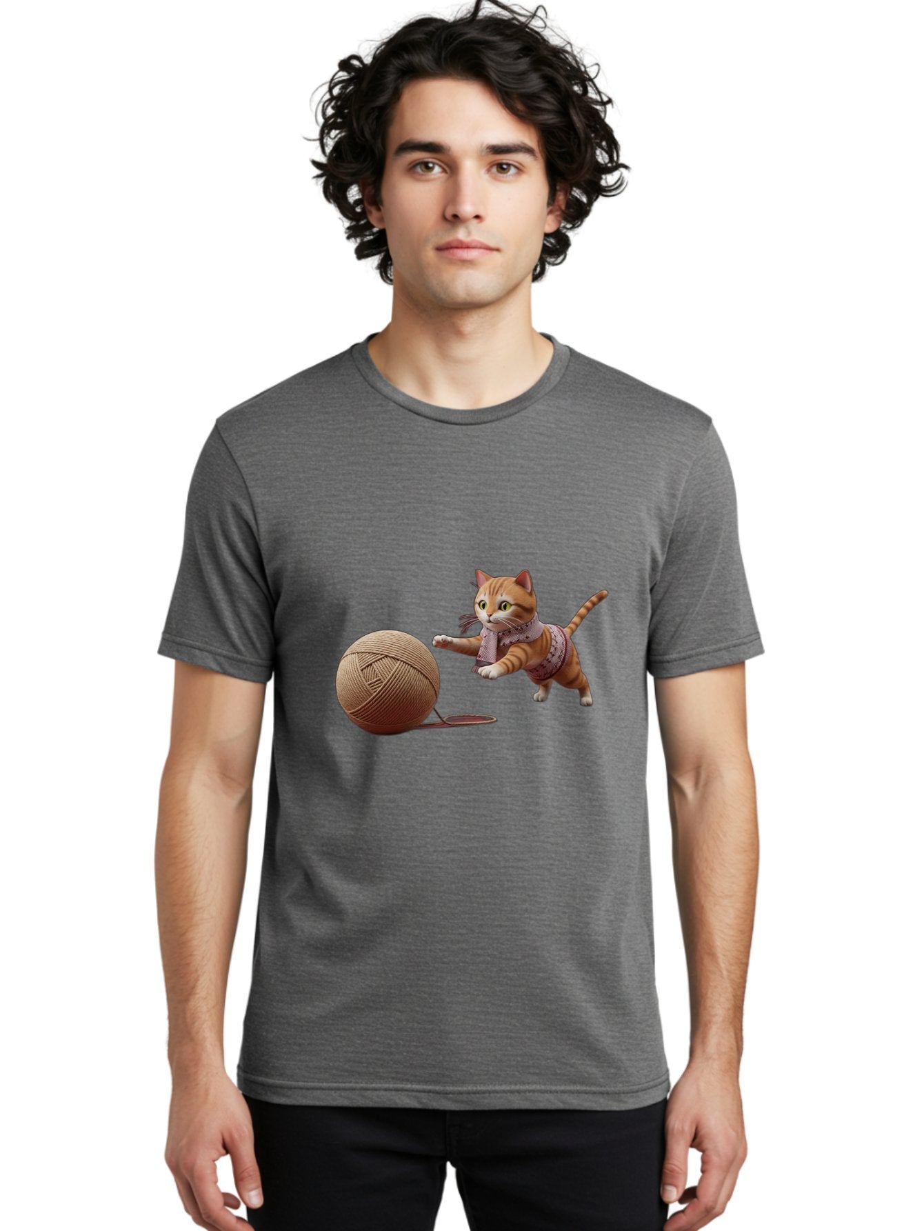 Cat-Playing-With-Yarn-Ball Men'S Graphic Tee, 100% Cotton, Comfortable Casual Summer Wear, Machine Washable, Vintage Camera, Old Camera, Antique Camera, Black Camera, Classic Photography, Photography Equipment, Nostalgic Device, Film Camera, Bag264 22