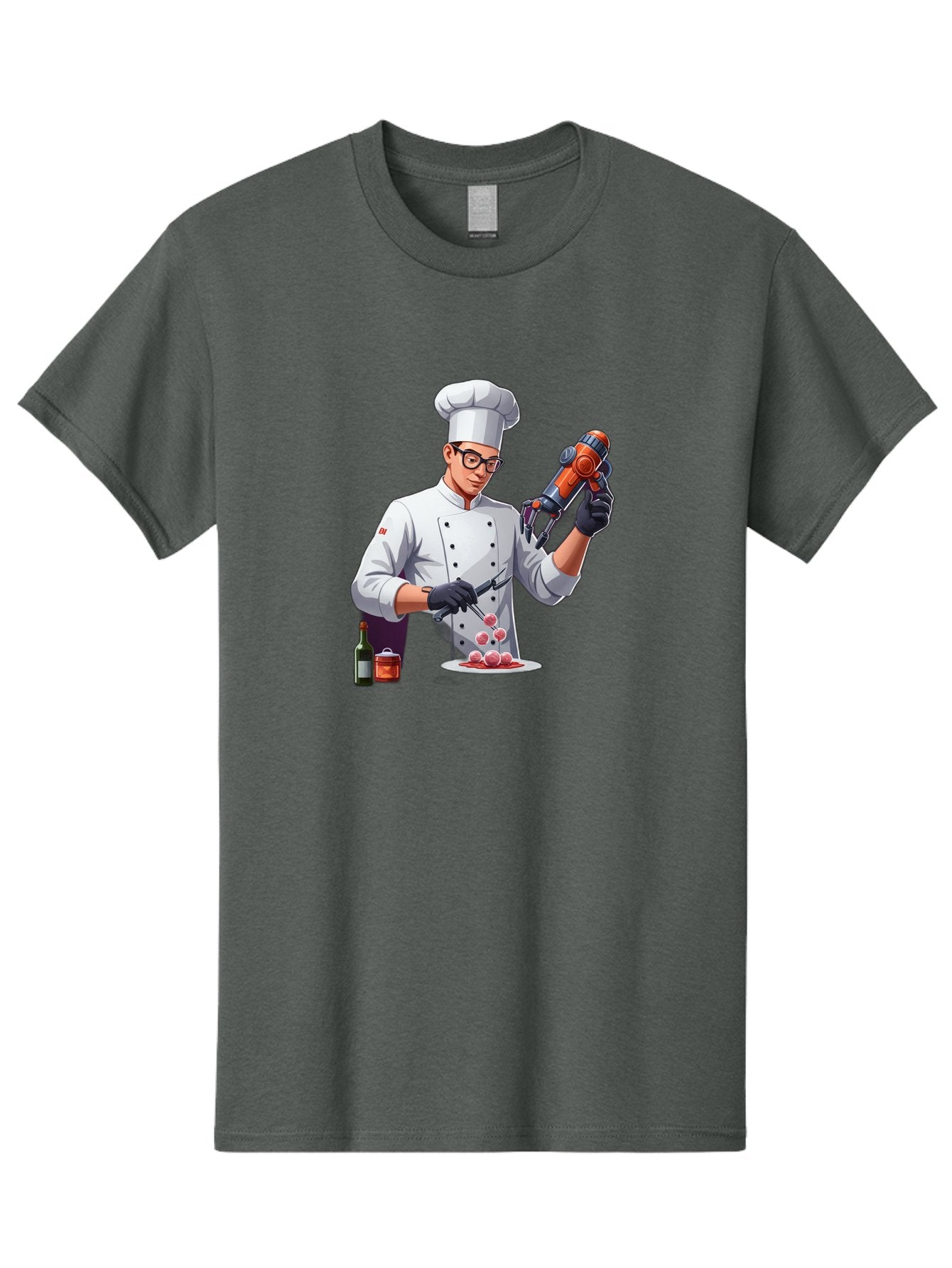 Chef-With-Meatball-Gun Men'S Graphic Tee, 100% Cotton, Comfortable Casual Summer Wear, Machine Washable, Vintage Camera, Old Camera, Antique Camera, Black Camera, Classic Photography, Photography Equipment, Nostalgic Device, Film Camera, Bag278 7