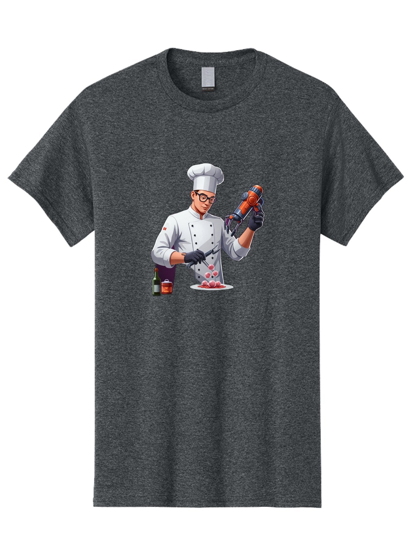 Chef-With-Meatball-Gun Men'S Graphic Tee, 100% Cotton, Comfortable Casual Summer Wear, Machine Washable, Vintage Camera, Old Camera, Antique Camera, Black Camera, Classic Photography, Photography Equipment, Nostalgic Device, Film Camera, Bag278 4