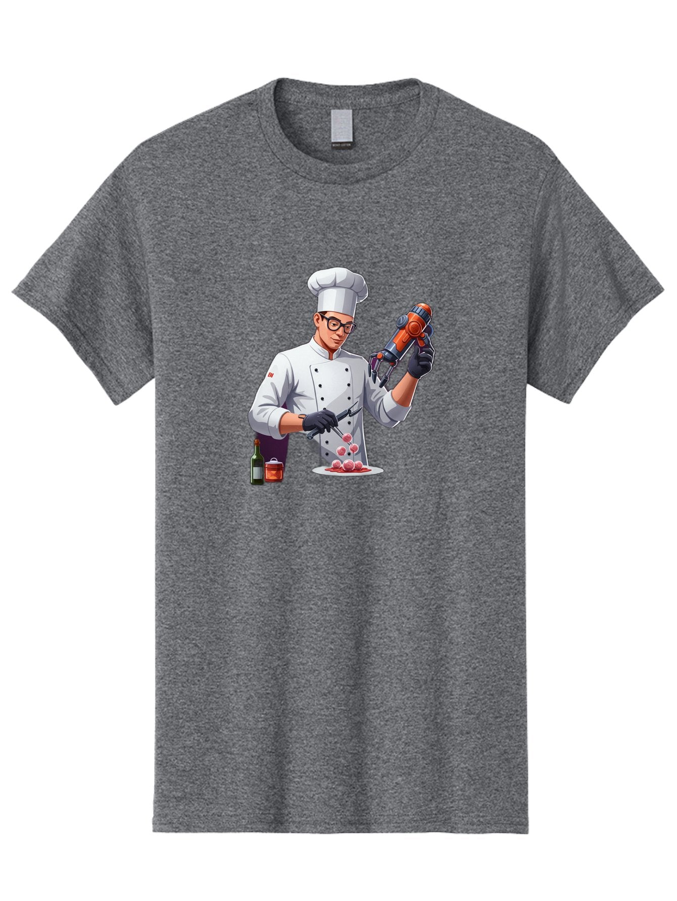 Chef-With-Meatball-Gun Men'S Graphic Tee, 100% Cotton, Comfortable Casual Summer Wear, Machine Washable, Vintage Camera, Old Camera, Antique Camera, Black Camera, Classic Photography, Photography Equipment, Nostalgic Device, Film Camera, Bag278 9