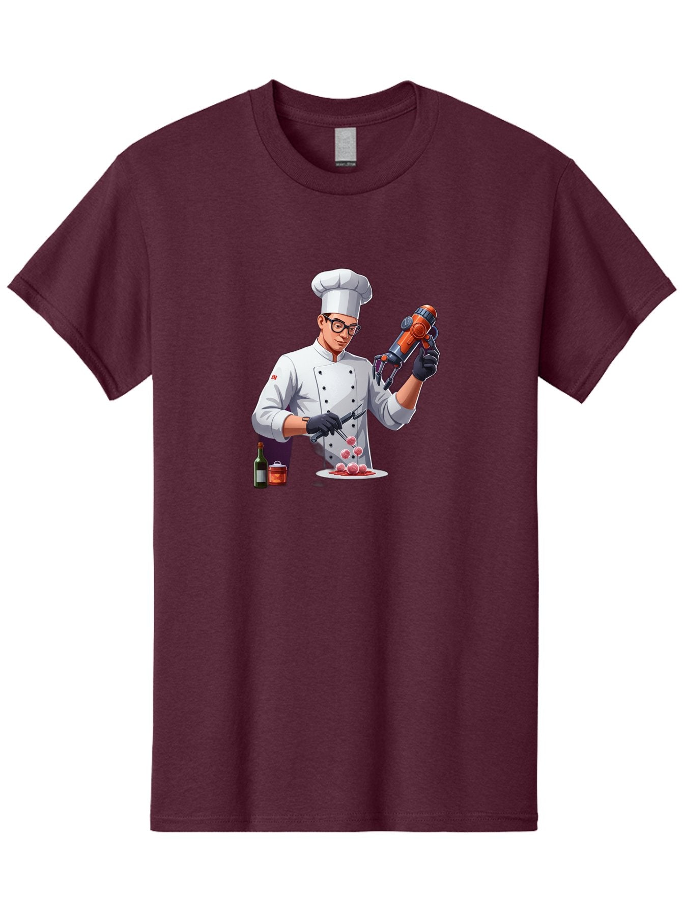 Chef-With-Meatball-Gun Men'S Graphic Tee, 100% Cotton, Comfortable Casual Summer Wear, Machine Washable, Vintage Camera, Old Camera, Antique Camera, Black Camera, Classic Photography, Photography Equipment, Nostalgic Device, Film Camera, Bag278 13