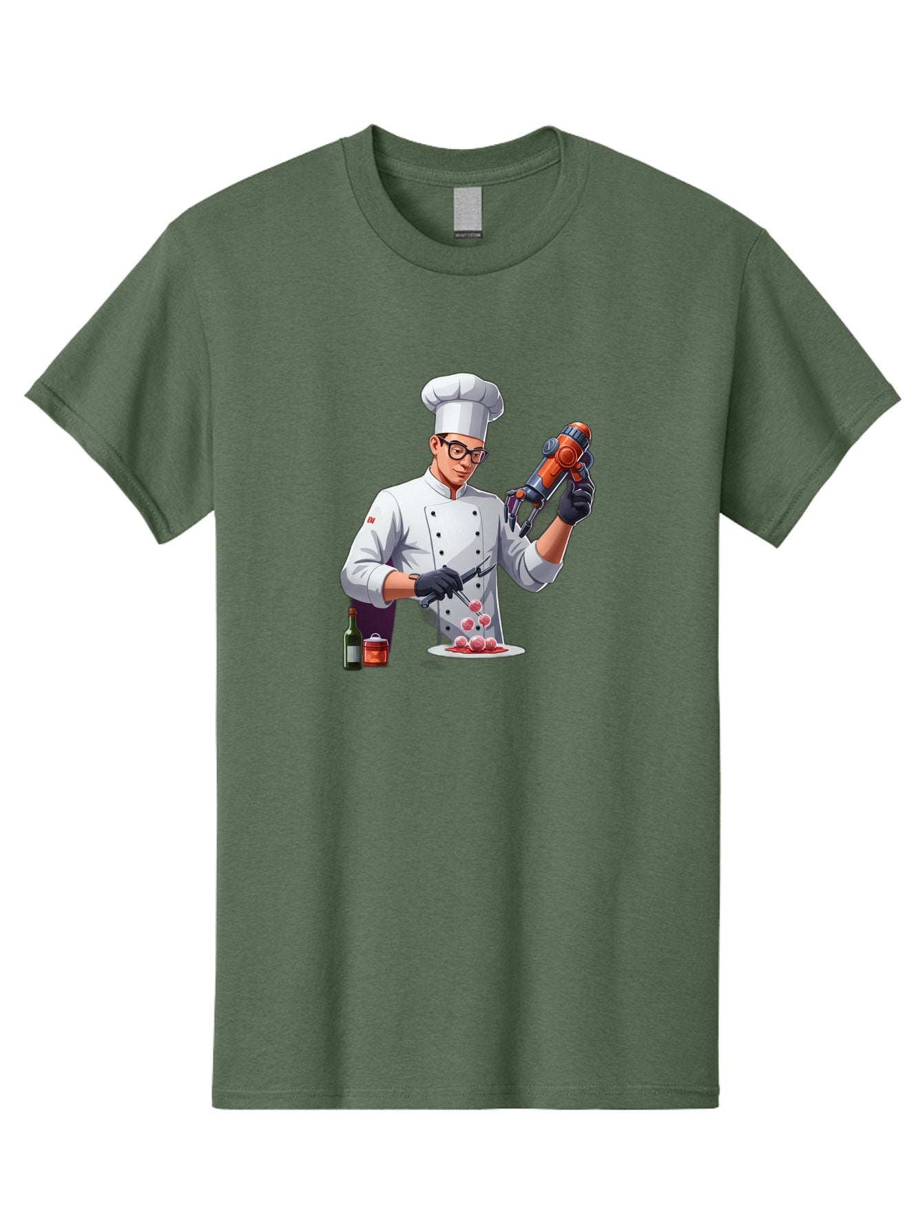 Chef-With-Meatball-Gun Men'S Graphic Tee, 100% Cotton, Comfortable Casual Summer Wear, Machine Washable, Vintage Camera, Old Camera, Antique Camera, Black Camera, Classic Photography, Photography Equipment, Nostalgic Device, Film Camera, Bag278 14