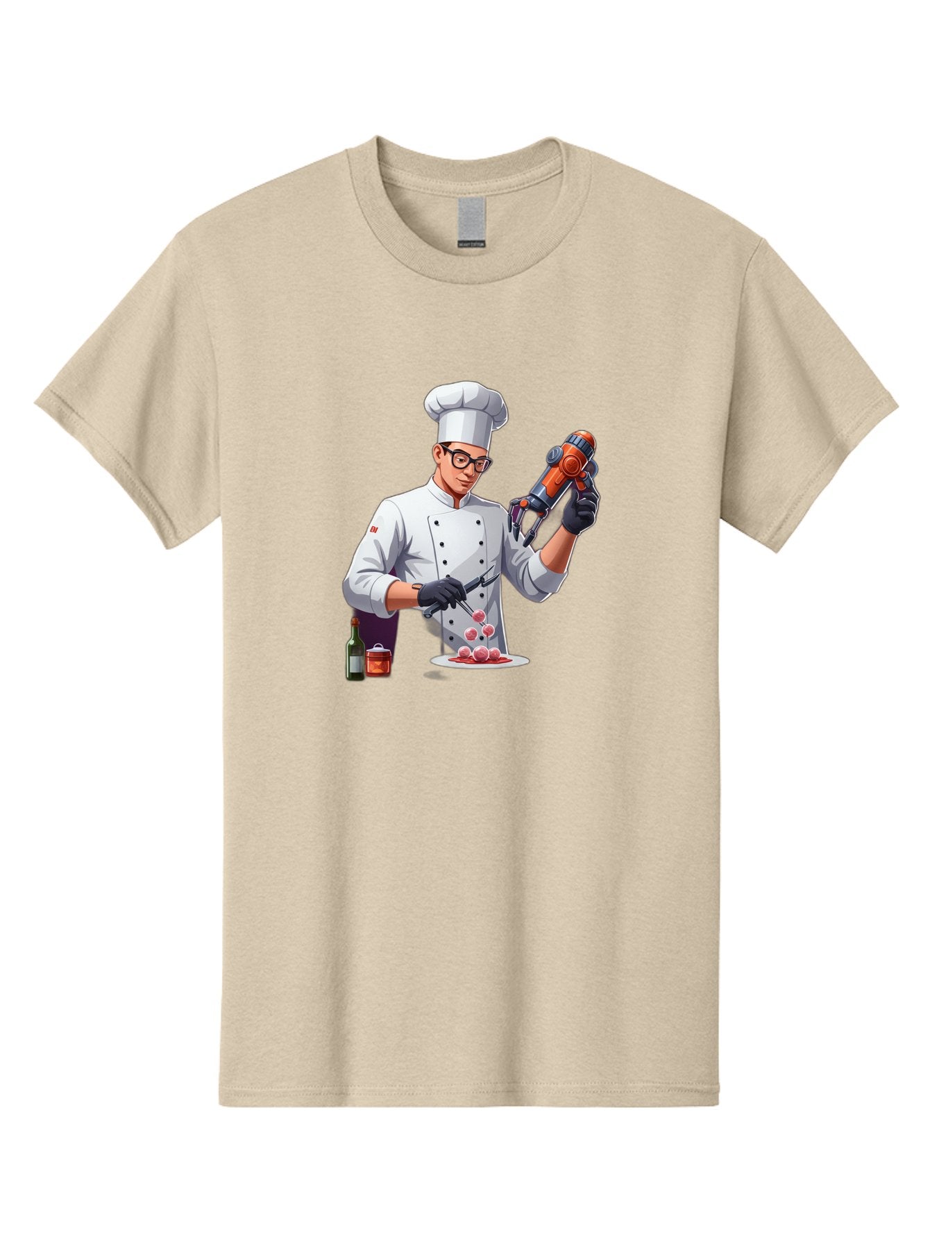 Chef-With-Meatball-Gun Men'S Graphic Tee, 100% Cotton, Comfortable Casual Summer Wear, Machine Washable, Vintage Camera, Old Camera, Antique Camera, Black Camera, Classic Photography, Photography Equipment, Nostalgic Device, Film Camera, Bag278 11