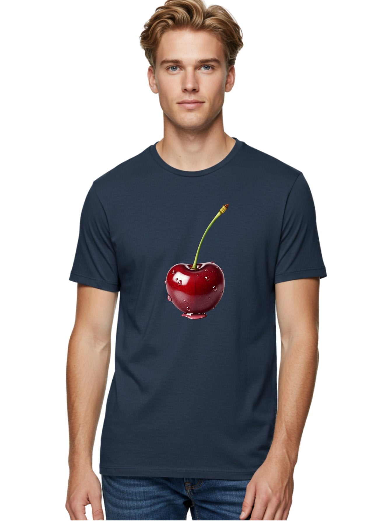 Cherry Men'S Graphic Tee, 100% Cotton, Comfortable Casual Summer Wear, Machine Washable, Vintage Camera, Old Camera, Antique Camera, Black Camera, Classic Photography, Photography Equipment, Nostalgic Device, Film Camera, Camera Art Bag279 29