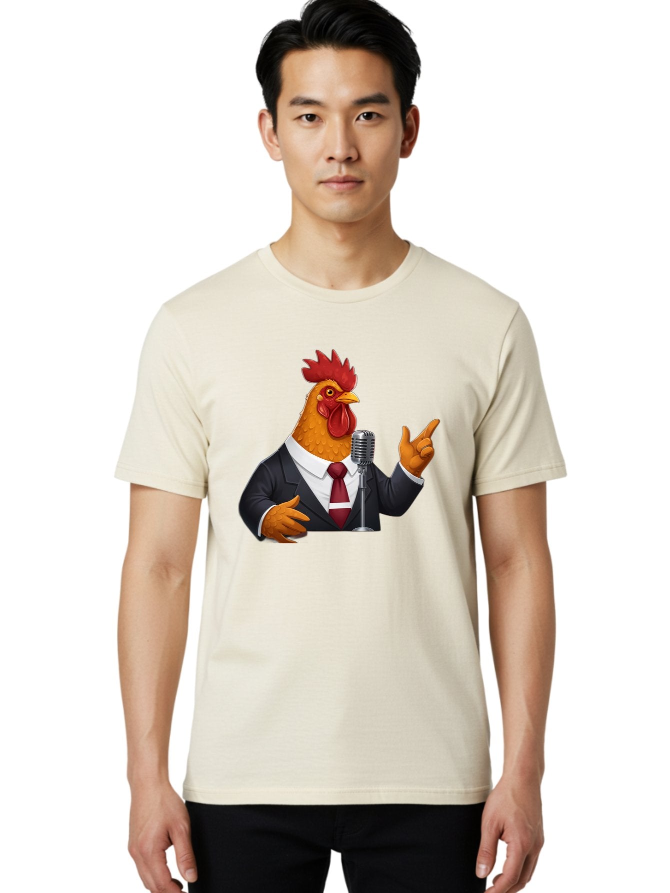 Chicken-In-Suit Men'S Graphic Tee, 100% Cotton, Comfortable Casual Summer Wear, Machine Washable, Vintage Camera, Old Camera, Antique Camera, Black Camera, Classic Photography, Photography Equipment, Nostalgic Device, Film Camera, Camera Art Bag282 16