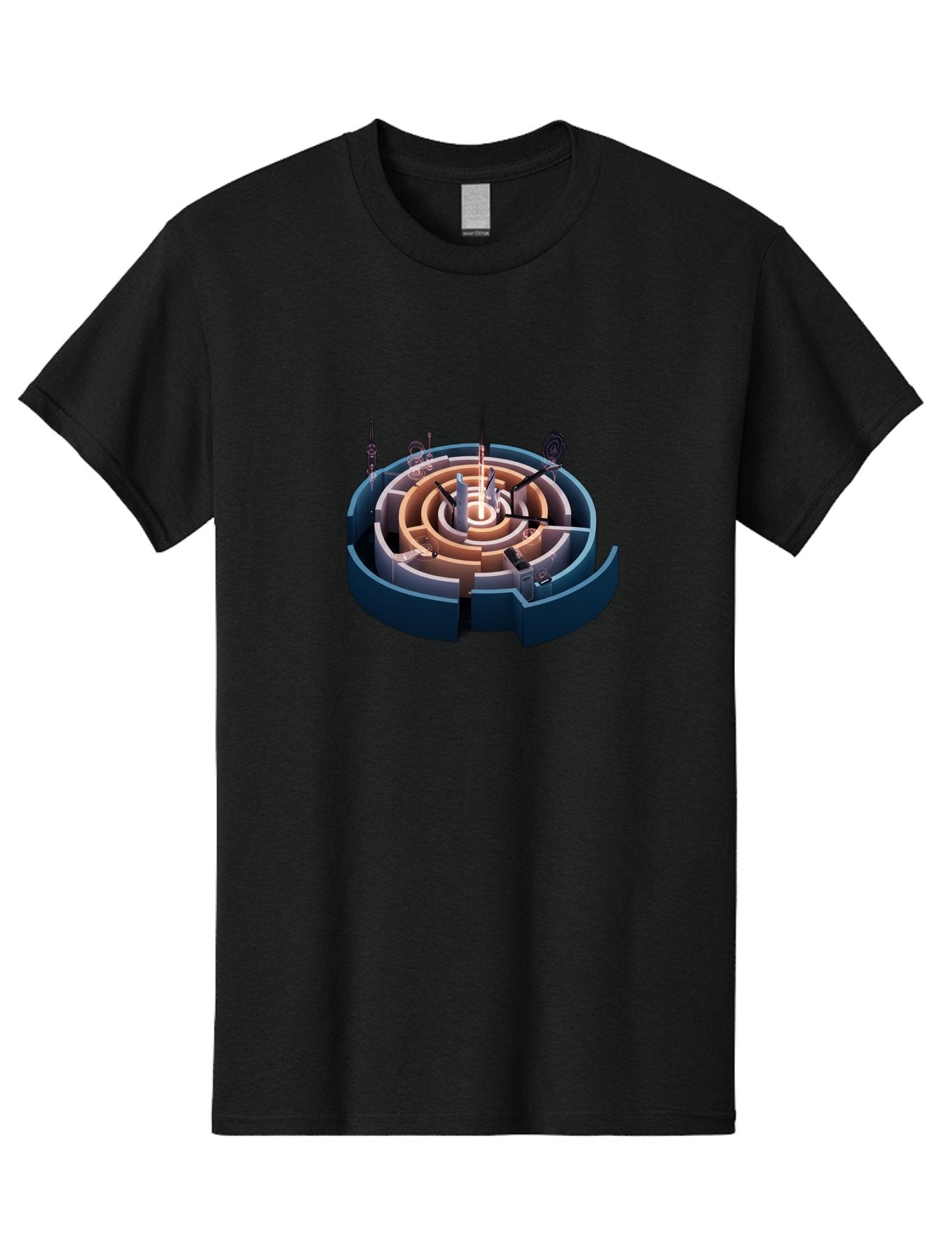 Circular-Labyrinth Men'S Graphic Tee, 100% Cotton, Comfortable Casual Summer Wear, Machine Washable, Vintage Camera, Old Camera, Antique Camera, Black Camera, Classic Photography, Photography Equipment, Nostalgic Device, Film Camera, Bag294 11