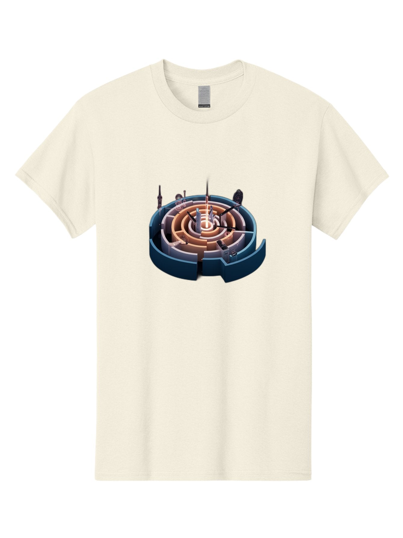 Circular-Labyrinth Men'S Graphic Tee, 100% Cotton, Comfortable Casual Summer Wear, Machine Washable, Vintage Camera, Old Camera, Antique Camera, Black Camera, Classic Photography, Photography Equipment, Nostalgic Device, Film Camera, Bag294 5