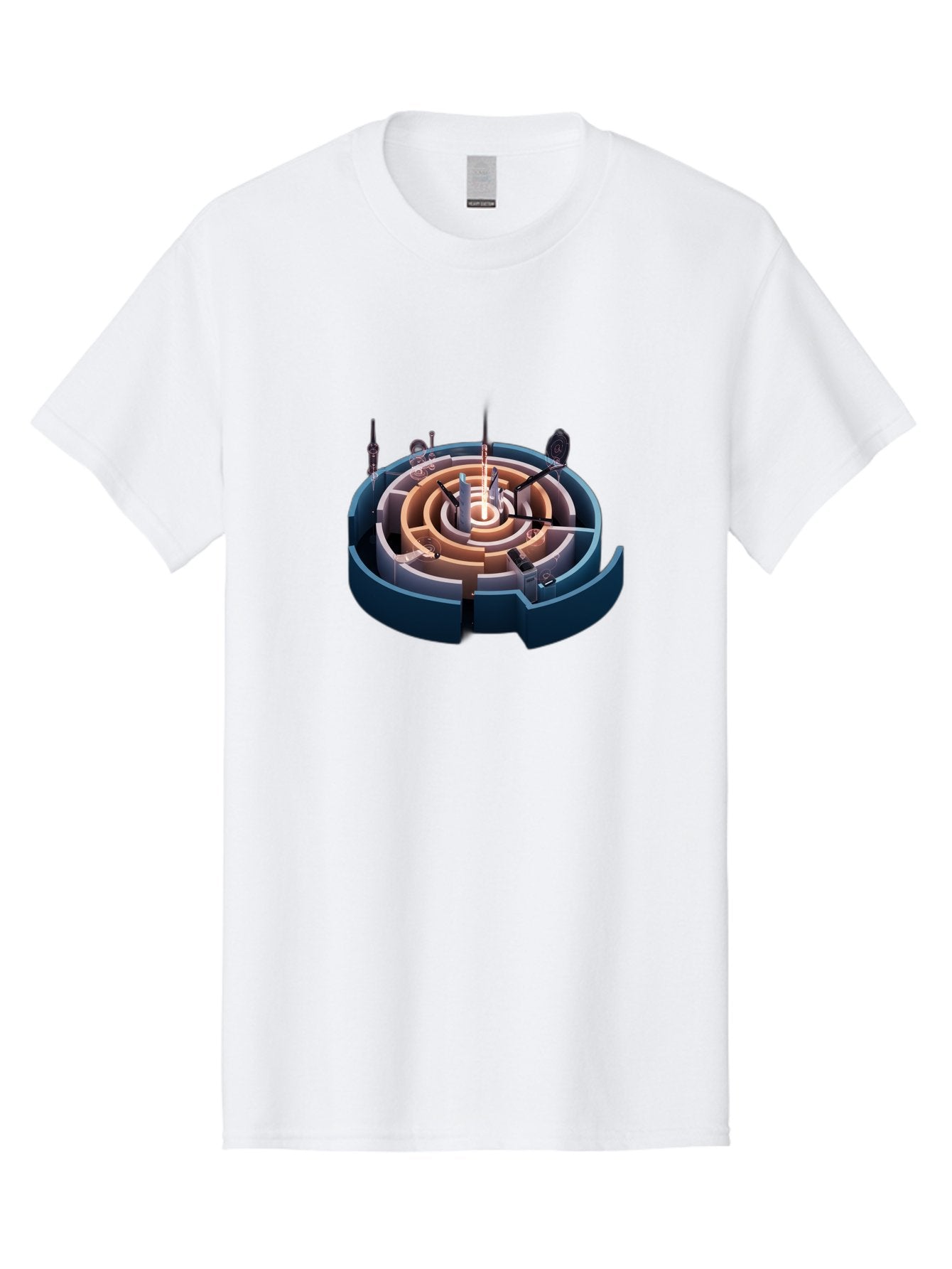 Circular-Labyrinth Men'S Graphic Tee, 100% Cotton, Comfortable Casual Summer Wear, Machine Washable, Vintage Camera, Old Camera, Antique Camera, Black Camera, Classic Photography, Photography Equipment, Nostalgic Device, Film Camera, Bag294