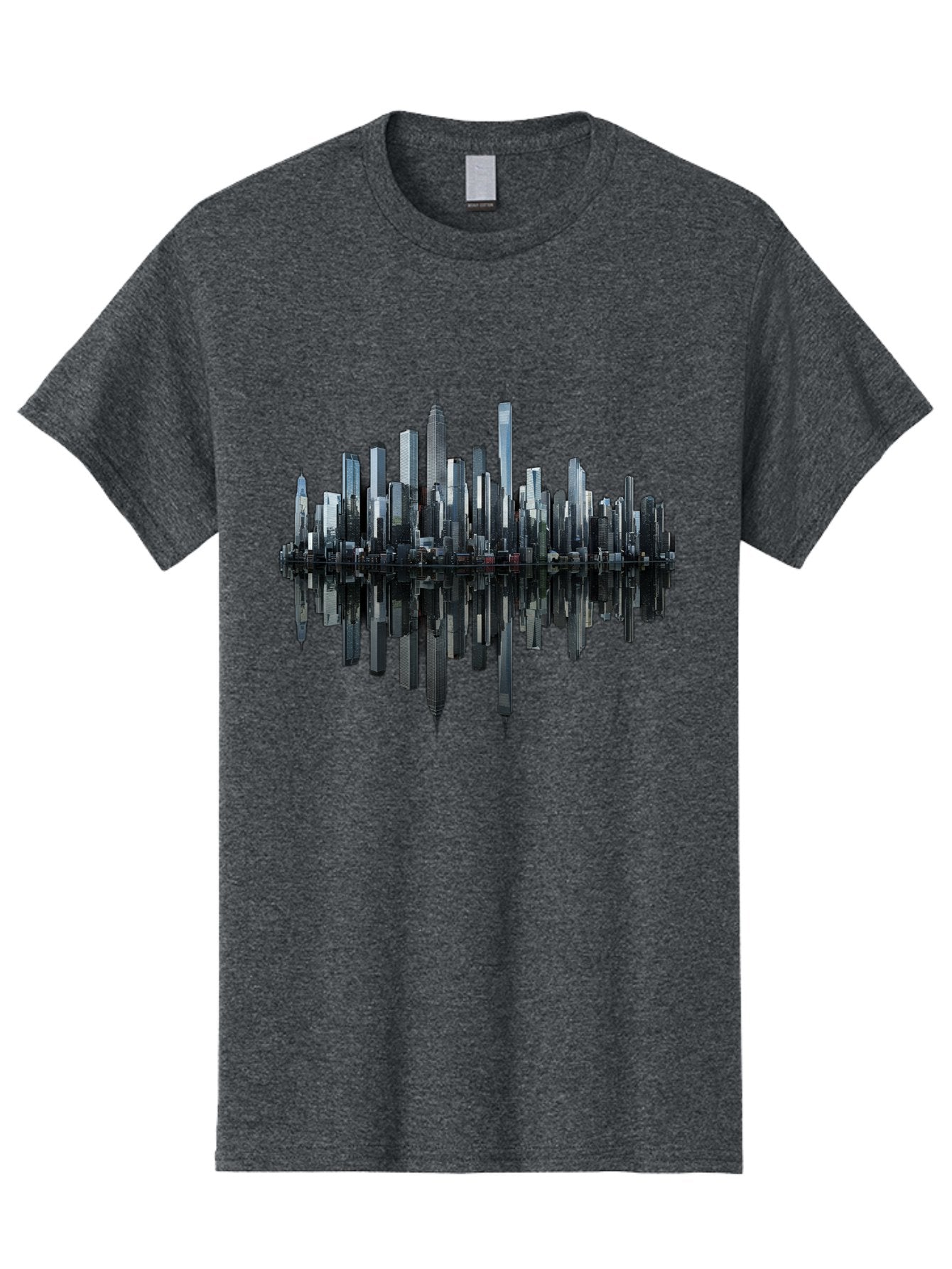City-Skyline-Sound-Wave Men'S Graphic Tee, 100% Cotton, Comfortable Casual Summer Wear, Machine Washable, Vintage Camera, Old Camera, Antique Camera, Black Camera, Classic Photography, Photography Equipment, Nostalgic Device, Film Camera, Bag297 7