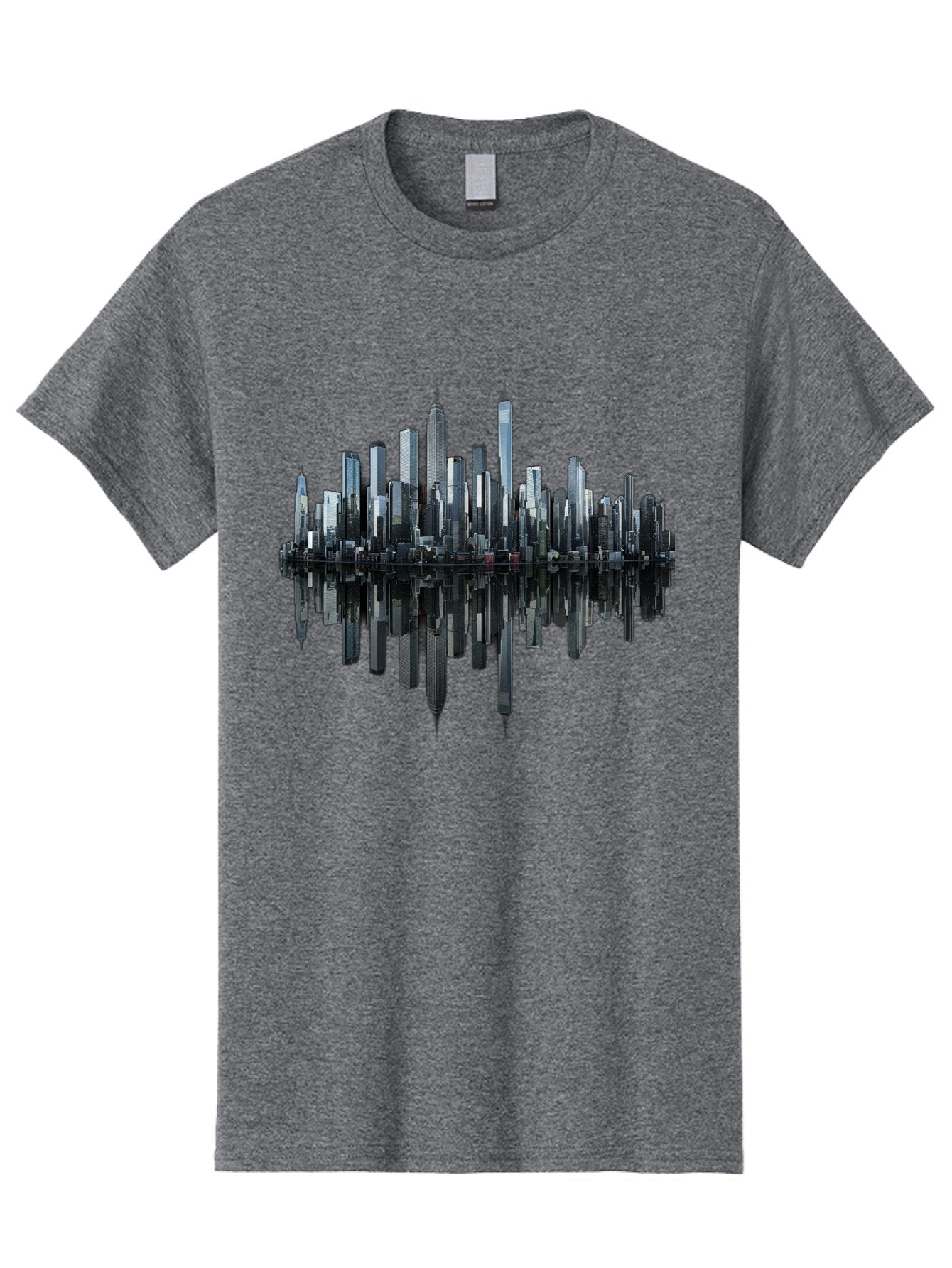 City-Skyline-Sound-Wave Men'S Graphic Tee, 100% Cotton, Comfortable Casual Summer Wear, Machine Washable, Vintage Camera, Old Camera, Antique Camera, Black Camera, Classic Photography, Photography Equipment, Nostalgic Device, Film Camera, Bag297