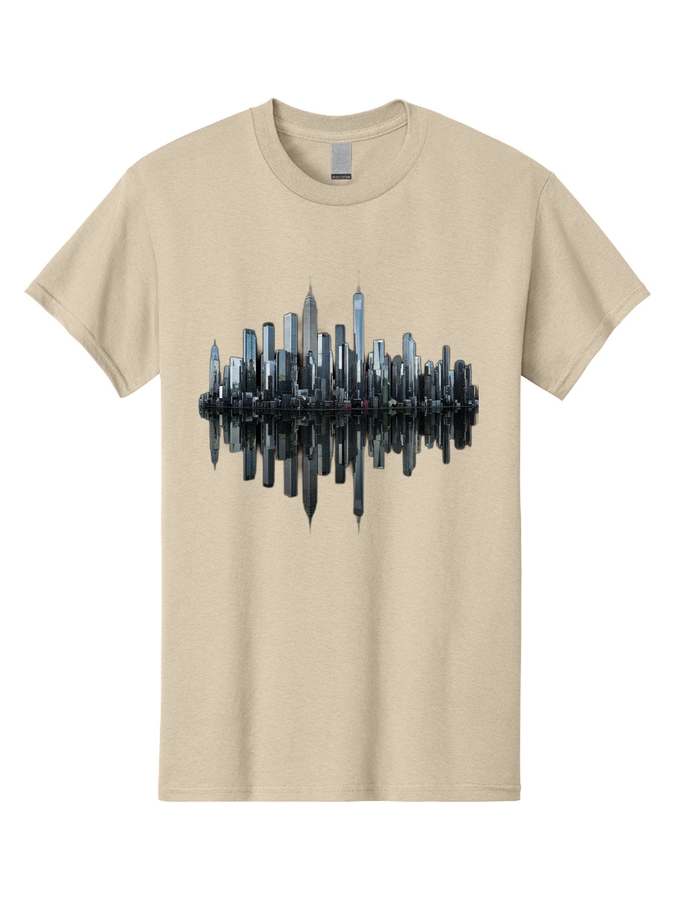 City-Skyline-Sound-Wave Men'S Graphic Tee, 100% Cotton, Comfortable Casual Summer Wear, Machine Washable, Vintage Camera, Old Camera, Antique Camera, Black Camera, Classic Photography, Photography Equipment, Nostalgic Device, Film Camera, Bag297 11