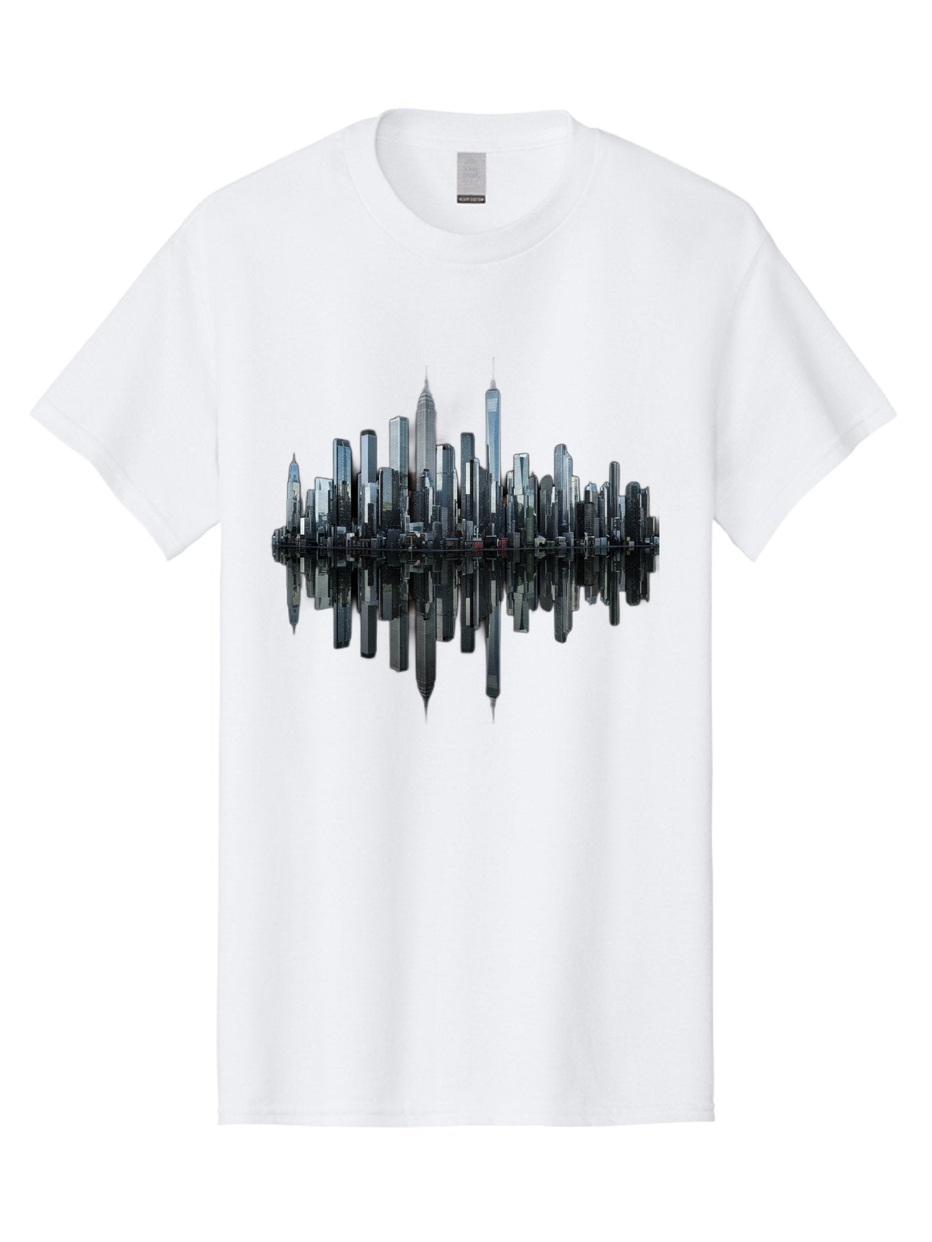 City-Skyline-Sound-Wave Men'S Graphic Tee, 100% Cotton, Comfortable Casual Summer Wear, Machine Washable, Vintage Camera, Old Camera, Antique Camera, Black Camera, Classic Photography, Photography Equipment, Nostalgic Device, Film Camera, Bag297 15