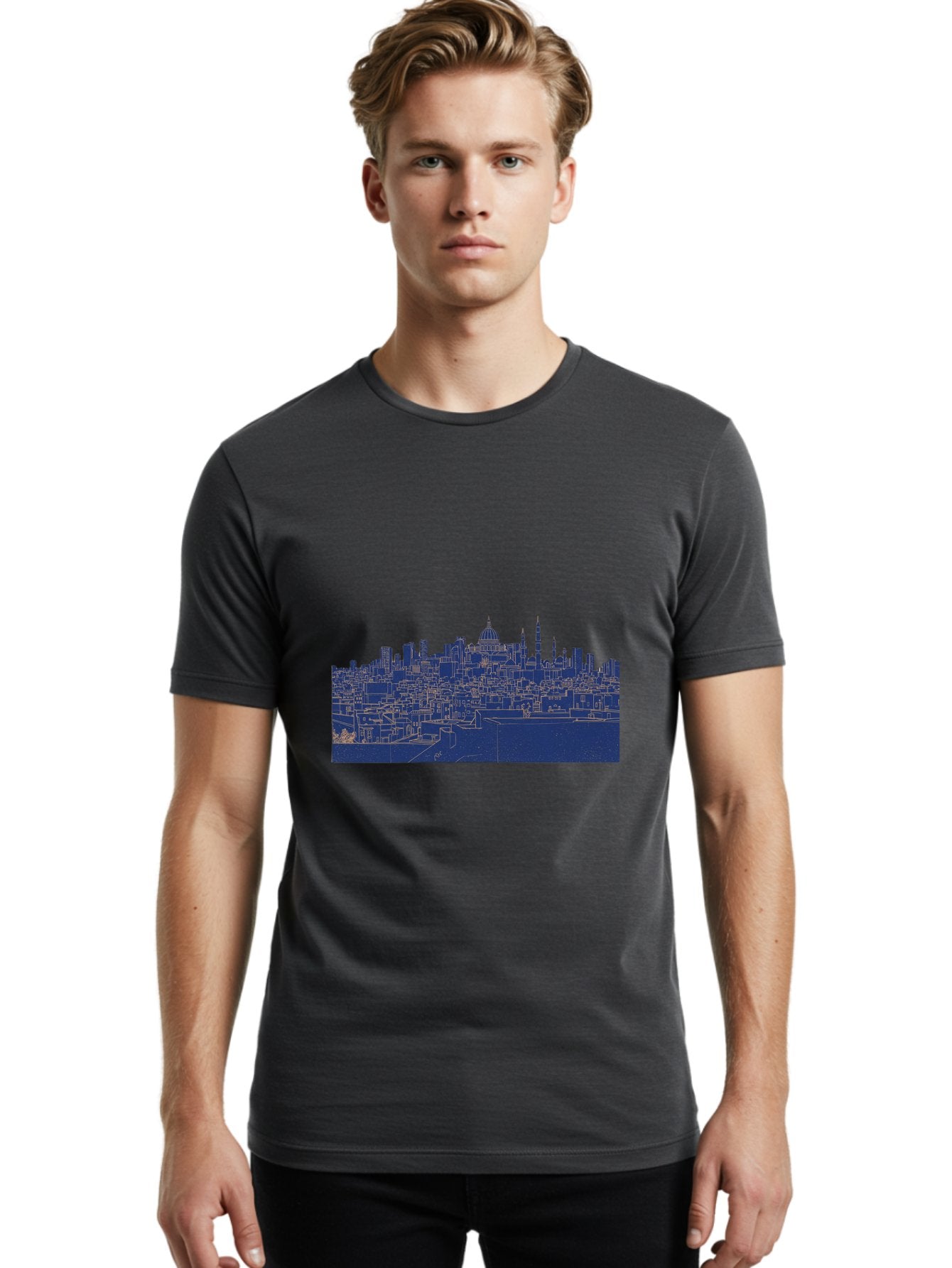 City-Skyline Men'S Graphic Tee, 100% Cotton, Comfortable Casual Summer Wear, Machine Washable, Vintage Camera, Old Camera, Antique Camera, Black Camera, Classic Photography, Photography Equipment, Nostalgic Device, Film Camera, Camera Art Bag298 25