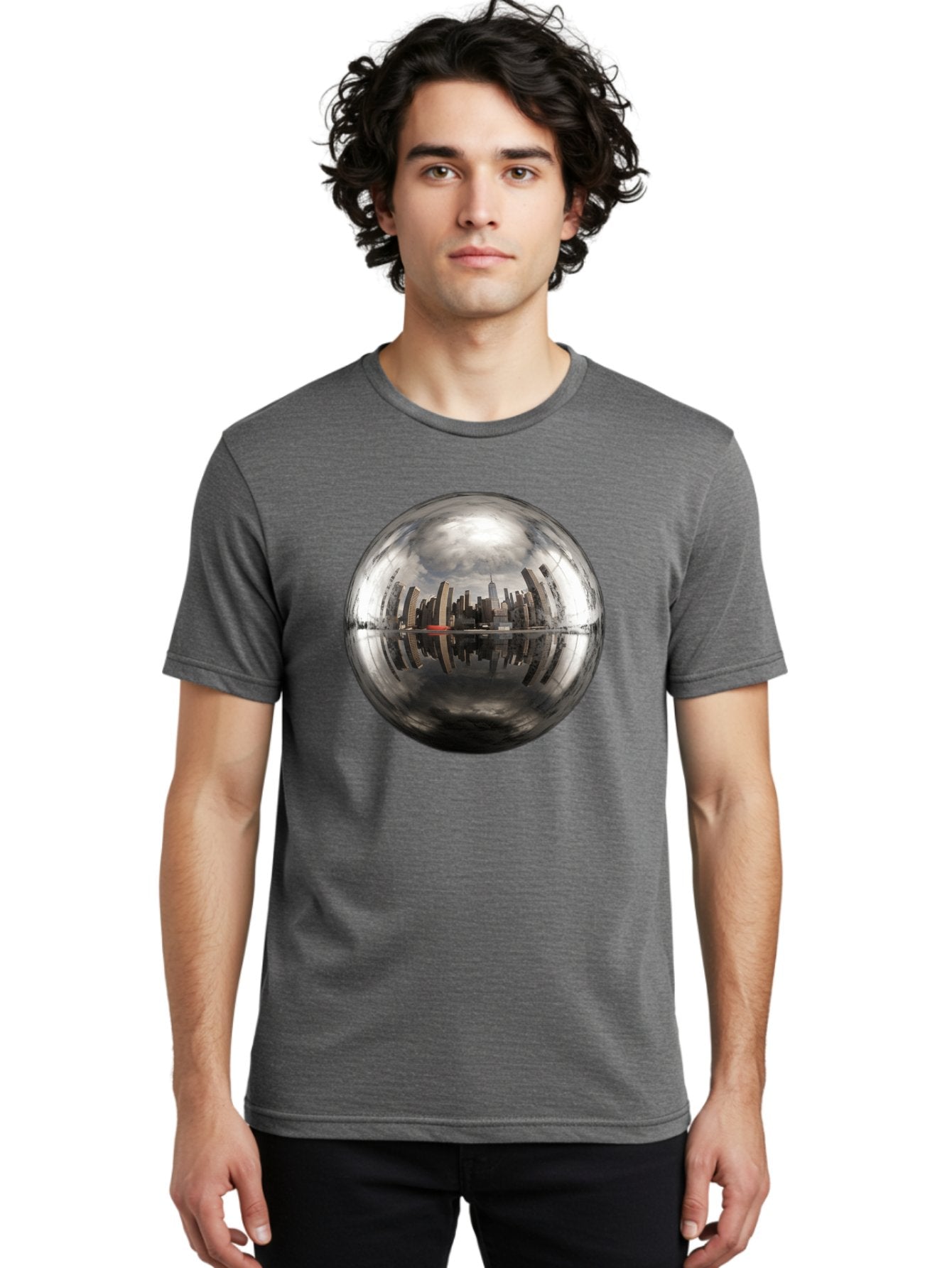 Cityscape-Sphere Men'S Graphic Tee, 100% Cotton, Comfortable Casual Summer Wear, Machine Washable, Vintage Camera, Old Camera, Antique Camera, Black Camera, Classic Photography, Photography Equipment, Nostalgic Device, Film Camera, Camera Art Bag299 25
