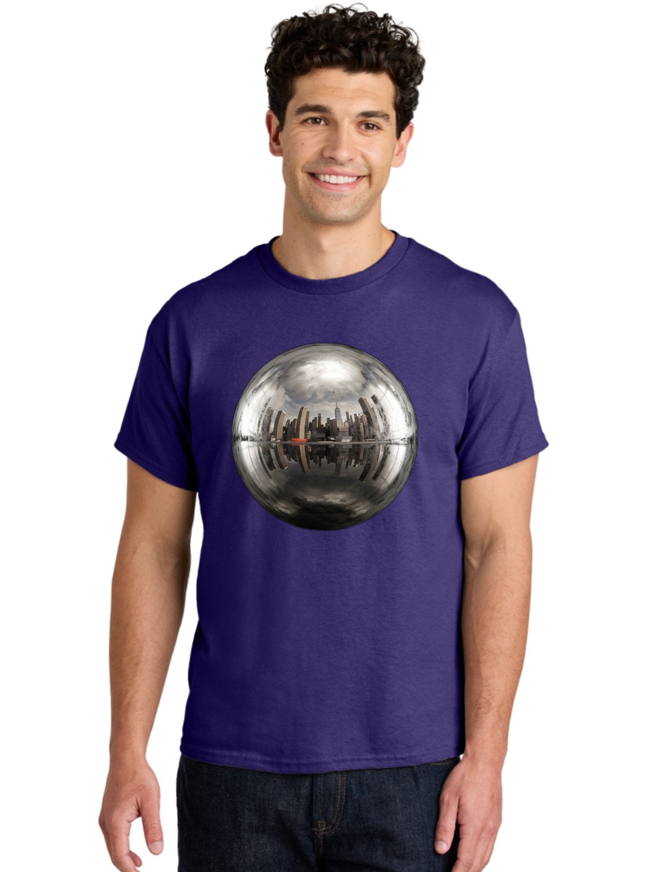 Cityscape-Sphere Men'S Graphic Tee, 100% Cotton, Comfortable Casual Summer Wear, Machine Washable, Vintage Camera, Old Camera, Antique Camera, Black Camera, Classic Photography, Photography Equipment, Nostalgic Device, Film Camera, Camera Art Bag299 29