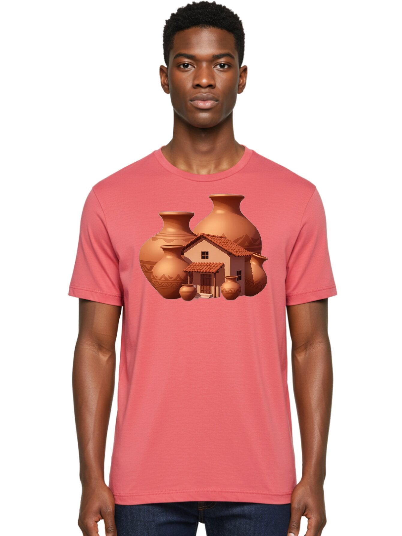 Clay-House-And-Pots Men'S Graphic Tee, 100% Cotton, Comfortable Casual Summer Wear, Machine Washable, Vintage Camera, Old Camera, Antique Camera, Black Camera, Classic Photography, Photography Equipment, Nostalgic Device, Film Camera, Bag300 24