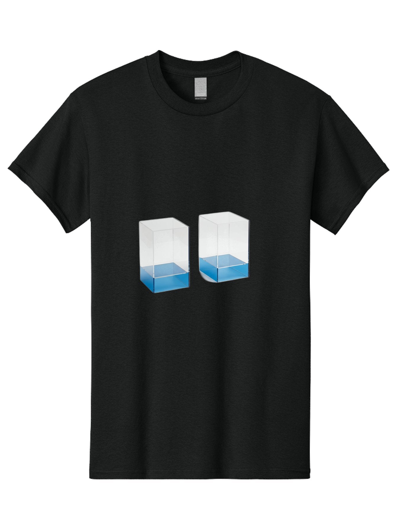 Clear-Boxes-With-Blue-Liquid Men'S Graphic Tee, 100% Cotton, Comfortable Casual Summer Wear, Machine Washable, Vintage Camera, Old Camera, Antique Camera, Black Camera, Classic Photography, Photography Equipment, Nostalgic Device, Film Camera, Bag302 10