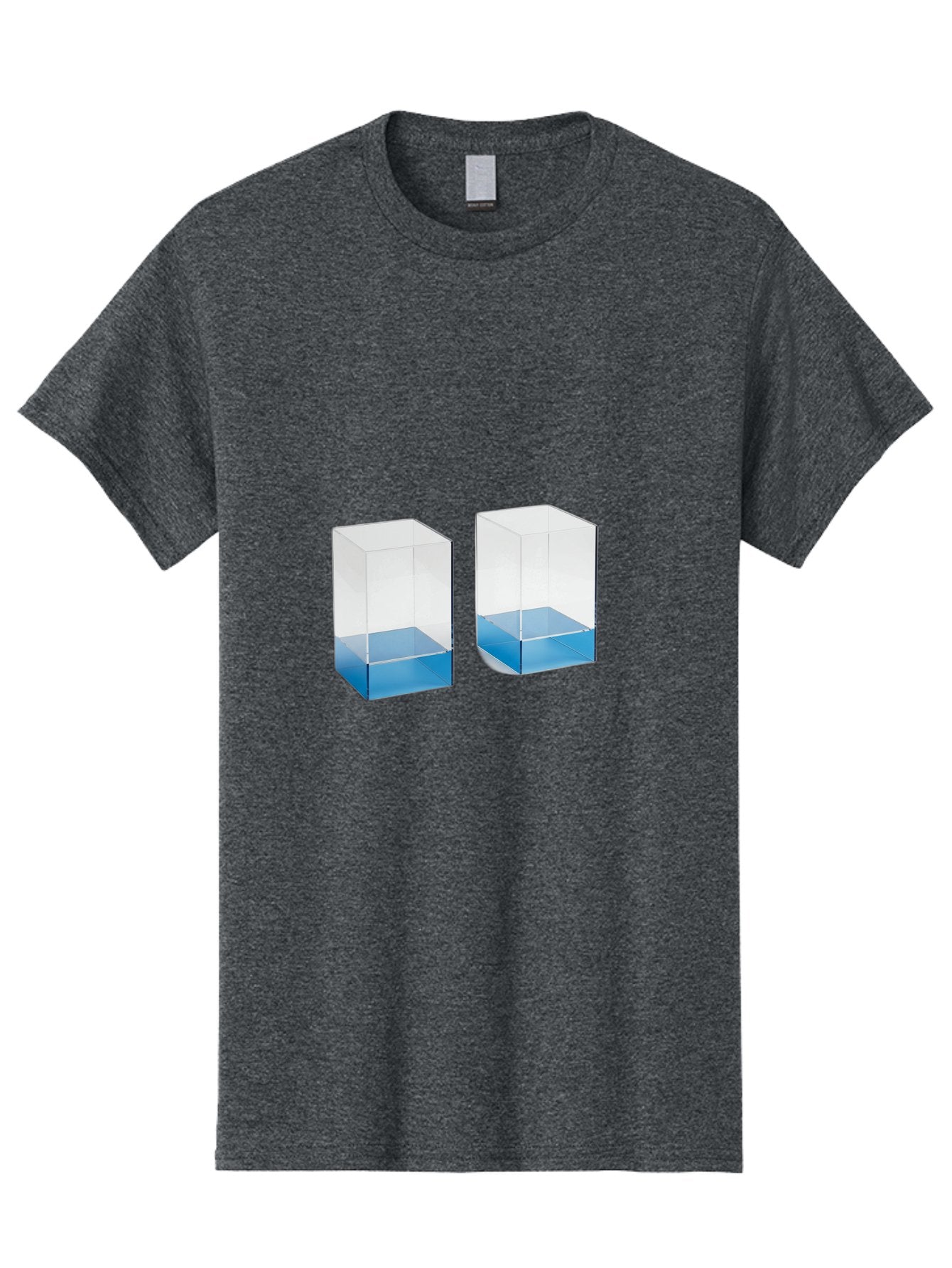 Clear-Boxes-With-Blue-Liquid Men'S Graphic Tee, 100% Cotton, Comfortable Casual Summer Wear, Machine Washable, Vintage Camera, Old Camera, Antique Camera, Black Camera, Classic Photography, Photography Equipment, Nostalgic Device, Film Camera, Bag302 8