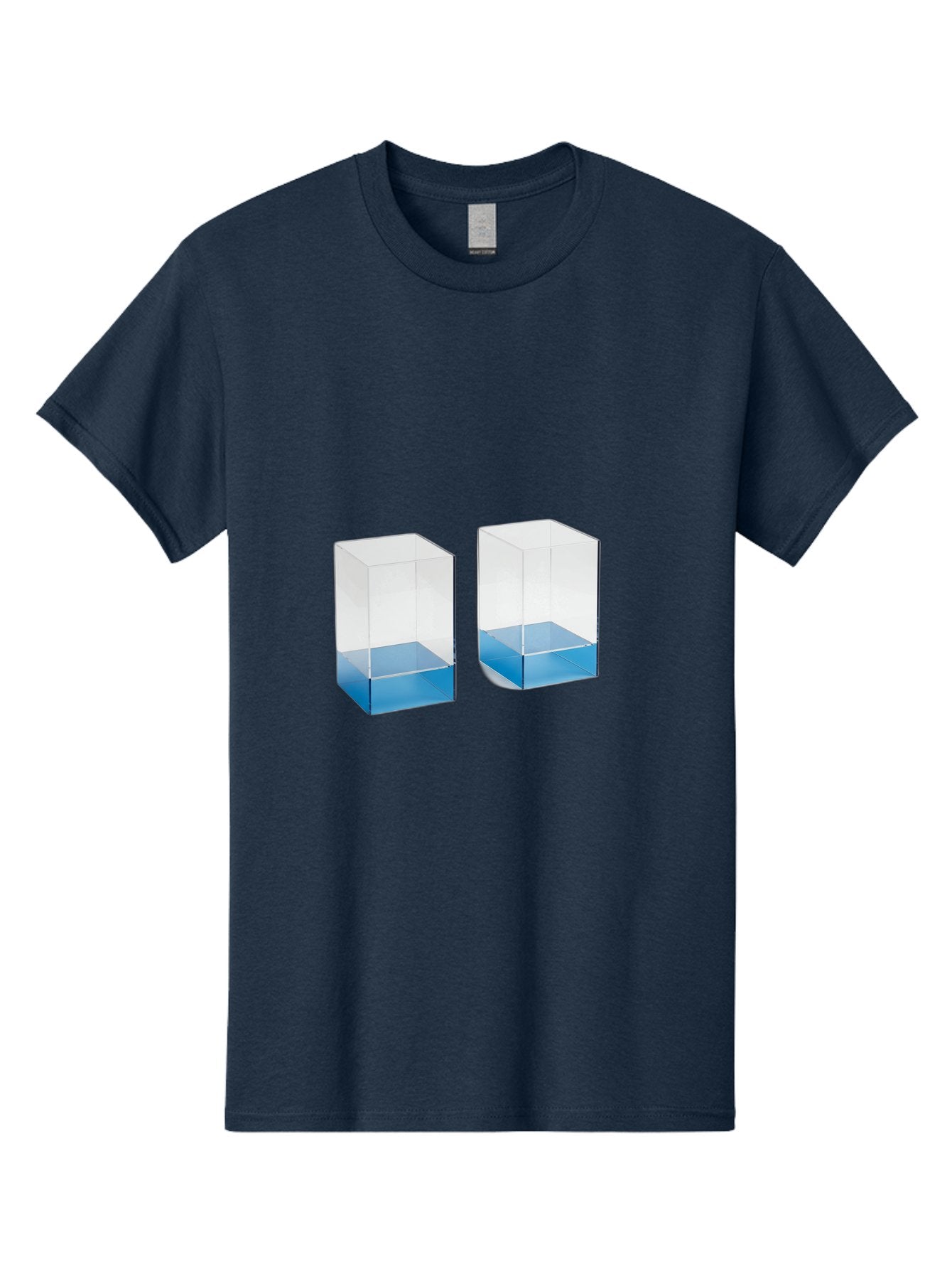 Clear-Boxes-With-Blue-Liquid Men'S Graphic Tee, 100% Cotton, Comfortable Casual Summer Wear, Machine Washable, Vintage Camera, Old Camera, Antique Camera, Black Camera, Classic Photography, Photography Equipment, Nostalgic Device, Film Camera, Bag302 4