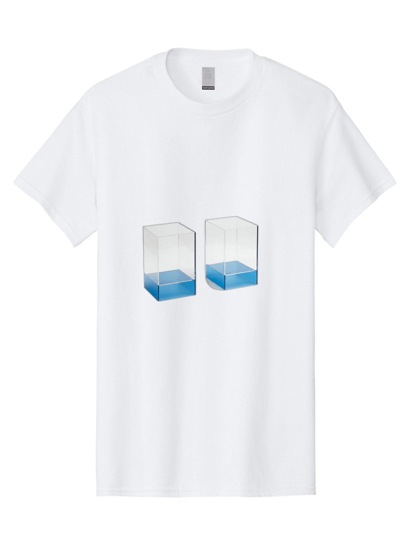 Clear-Boxes-With-Blue-Liquid Men'S Graphic Tee, 100% Cotton, Comfortable Casual Summer Wear, Machine Washable, Vintage Camera, Old Camera, Antique Camera, Black Camera, Classic Photography, Photography Equipment, Nostalgic Device, Film Camera, Bag302 9