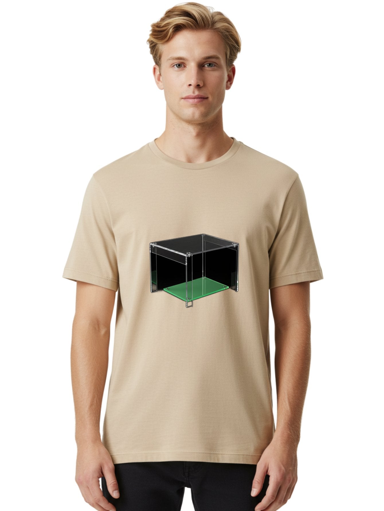 Clear-Display-Box Men'S Graphic Tee, 100% Cotton, Comfortable Casual Summer Wear, Machine Washable, Vintage Camera, Old Camera, Antique Camera, Black Camera, Classic Photography, Photography Equipment, Nostalgic Device, Film Camera, Camera Art Bag303 16
