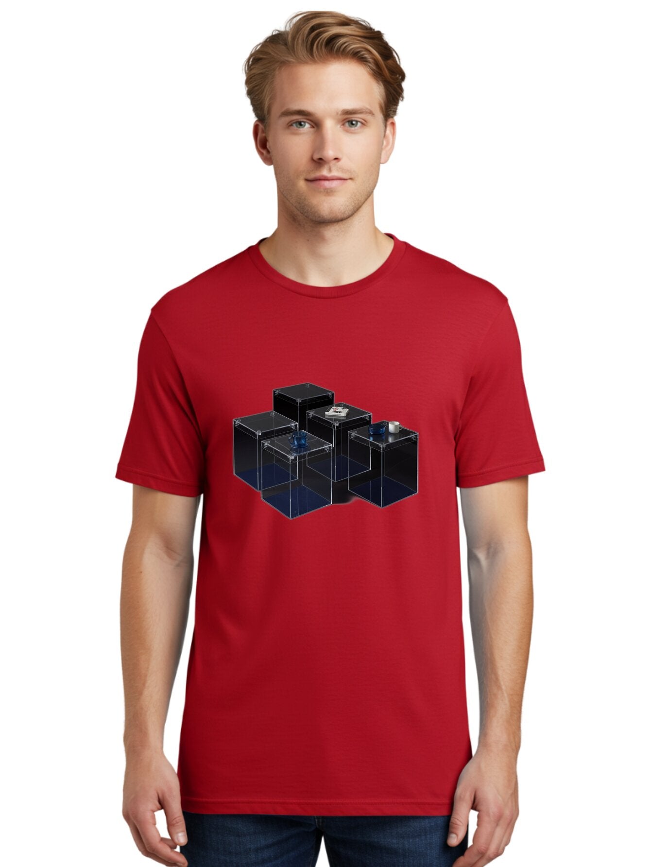 Clear-Plastic-Boxes Men'S Graphic Tee, 100% Cotton, Comfortable Casual Summer Wear, Machine Washable, Vintage Camera, Old Camera, Antique Camera, Black Camera, Classic Photography, Photography Equipment, Nostalgic Device, Film Camera, Bag304 25