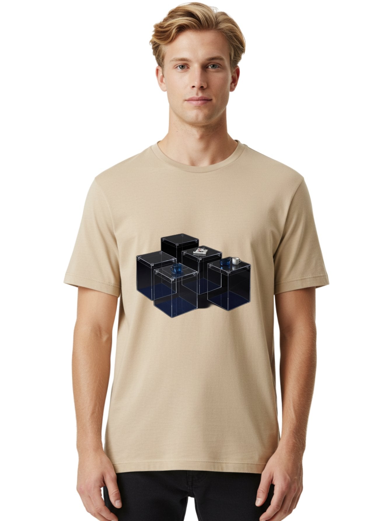 Clear-Plastic-Boxes Men'S Graphic Tee, 100% Cotton, Comfortable Casual Summer Wear, Machine Washable, Vintage Camera, Old Camera, Antique Camera, Black Camera, Classic Photography, Photography Equipment, Nostalgic Device, Film Camera, Bag304 16