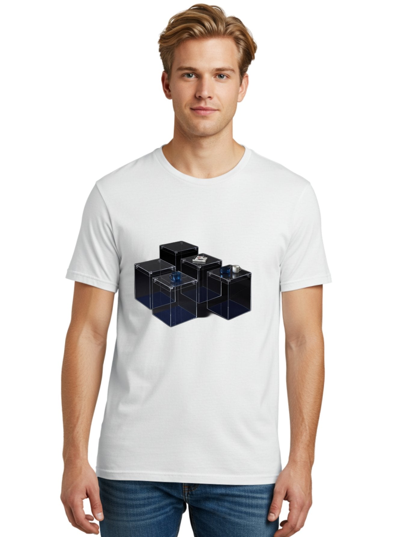 Clear-Plastic-Boxes Men'S Graphic Tee, 100% Cotton, Comfortable Casual Summer Wear, Machine Washable, Vintage Camera, Old Camera, Antique Camera, Black Camera, Classic Photography, Photography Equipment, Nostalgic Device, Film Camera, Bag304 21