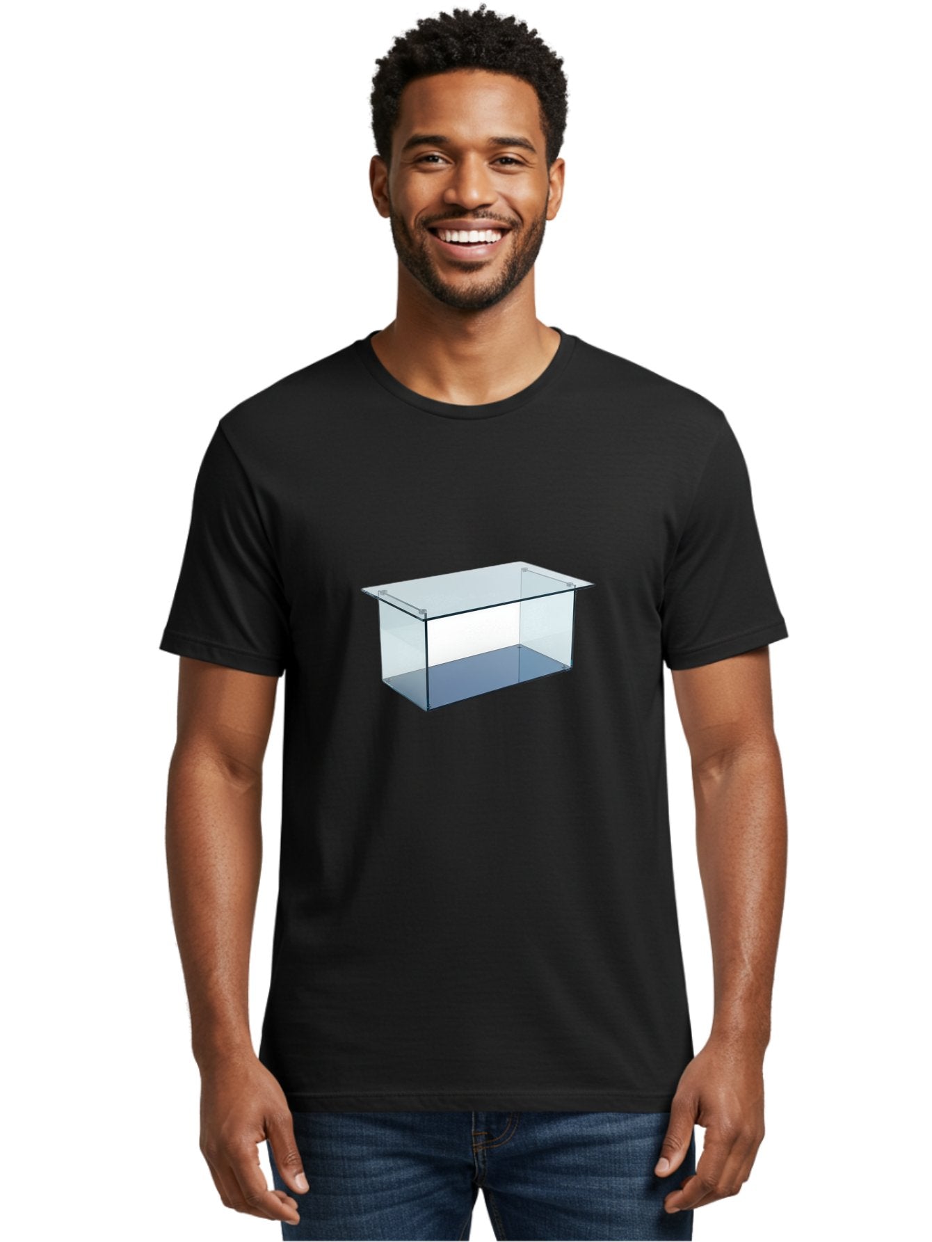 Clear-Rectangular-Aquarium Men'S Graphic Tee, 100% Cotton, Comfortable Casual Summer Wear, Machine Washable, Vintage Camera, Old Camera, Antique Camera, Black Camera, Classic Photography, Photography Equipment, Nostalgic Device, Film Camera, Bag305 16