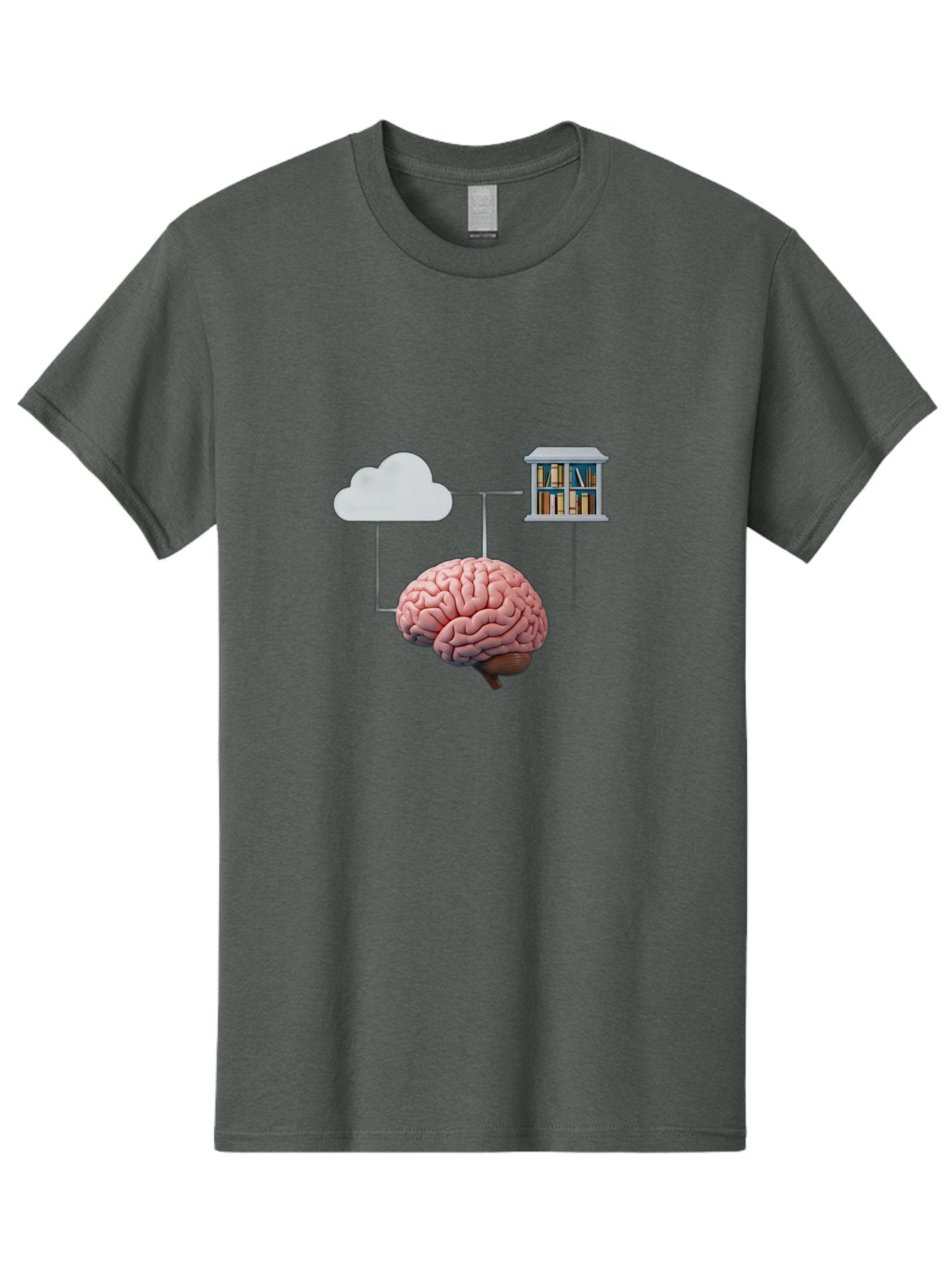 Cloud-Library-Brain Men'S Graphic Tee, 100% Cotton, Comfortable Casual Summer Wear, Machine Washable, Vintage Camera, Old Camera, Antique Camera, Black Camera, Classic Photography, Photography Equipment, Nostalgic Device, Film Camera, Bag308 12