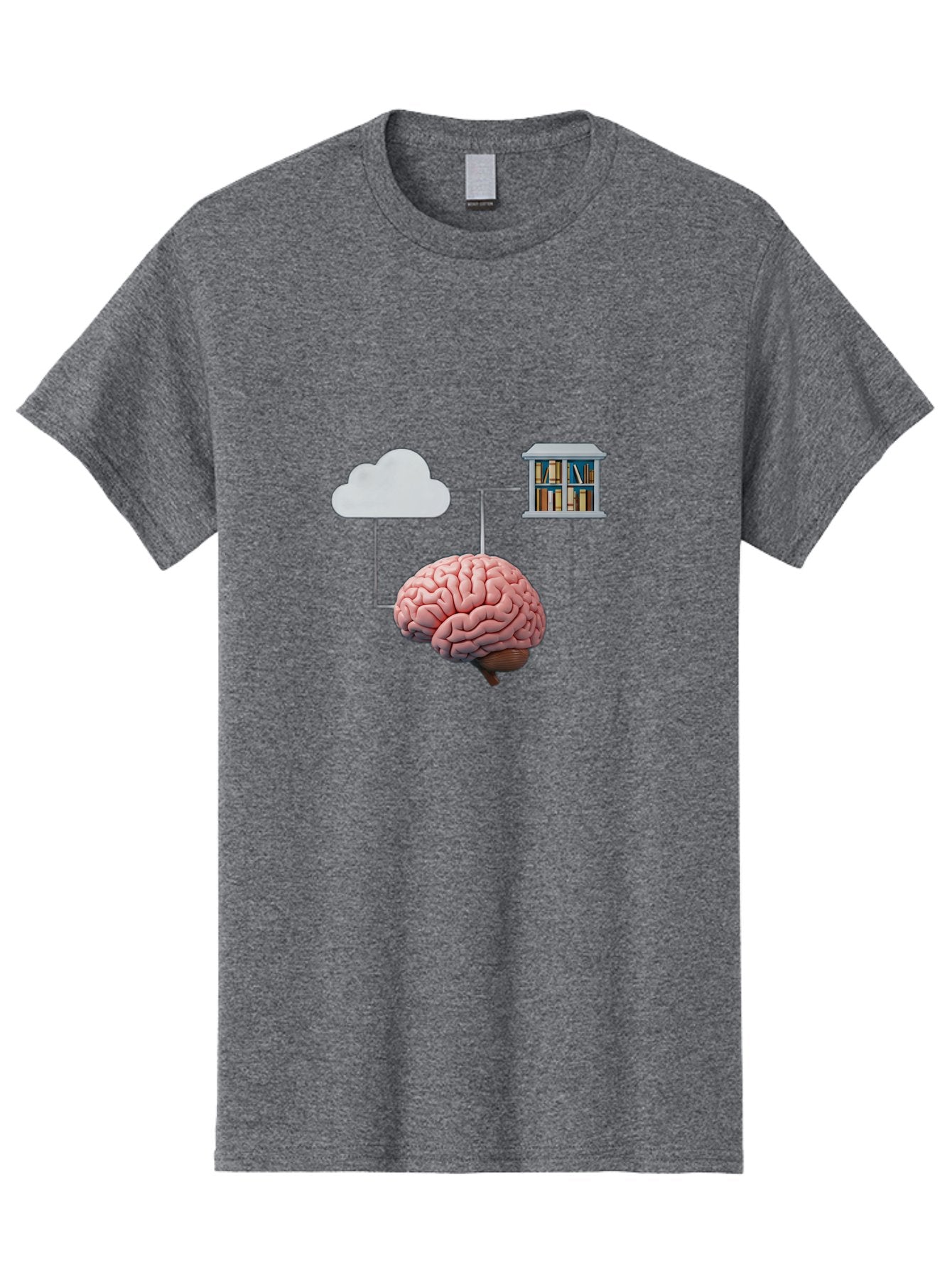 Cloud-Library-Brain Men'S Graphic Tee, 100% Cotton, Comfortable Casual Summer Wear, Machine Washable, Vintage Camera, Old Camera, Antique Camera, Black Camera, Classic Photography, Photography Equipment, Nostalgic Device, Film Camera, Bag308 14