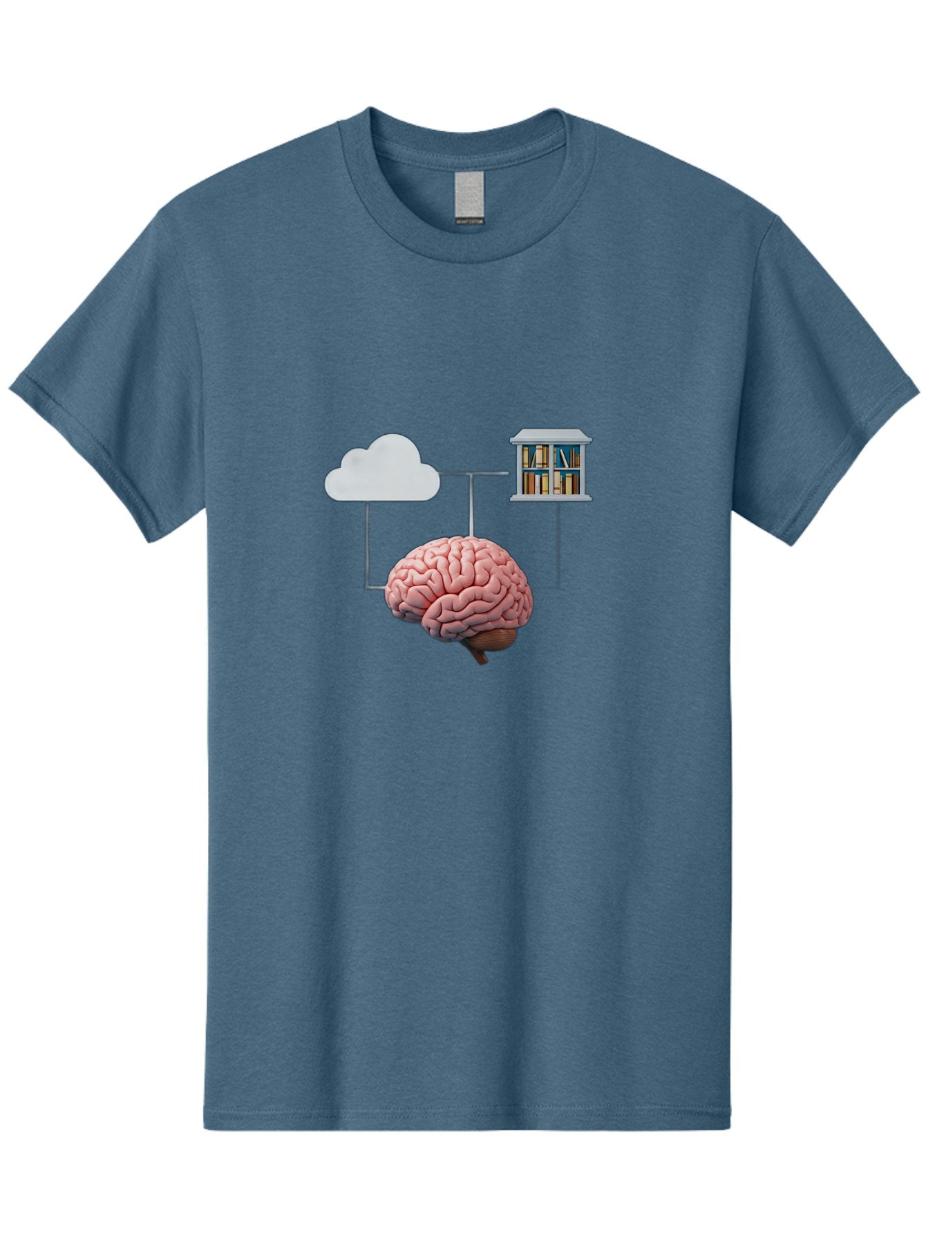 Cloud-Library-Brain Men'S Graphic Tee, 100% Cotton, Comfortable Casual Summer Wear, Machine Washable, Vintage Camera, Old Camera, Antique Camera, Black Camera, Classic Photography, Photography Equipment, Nostalgic Device, Film Camera, Bag308