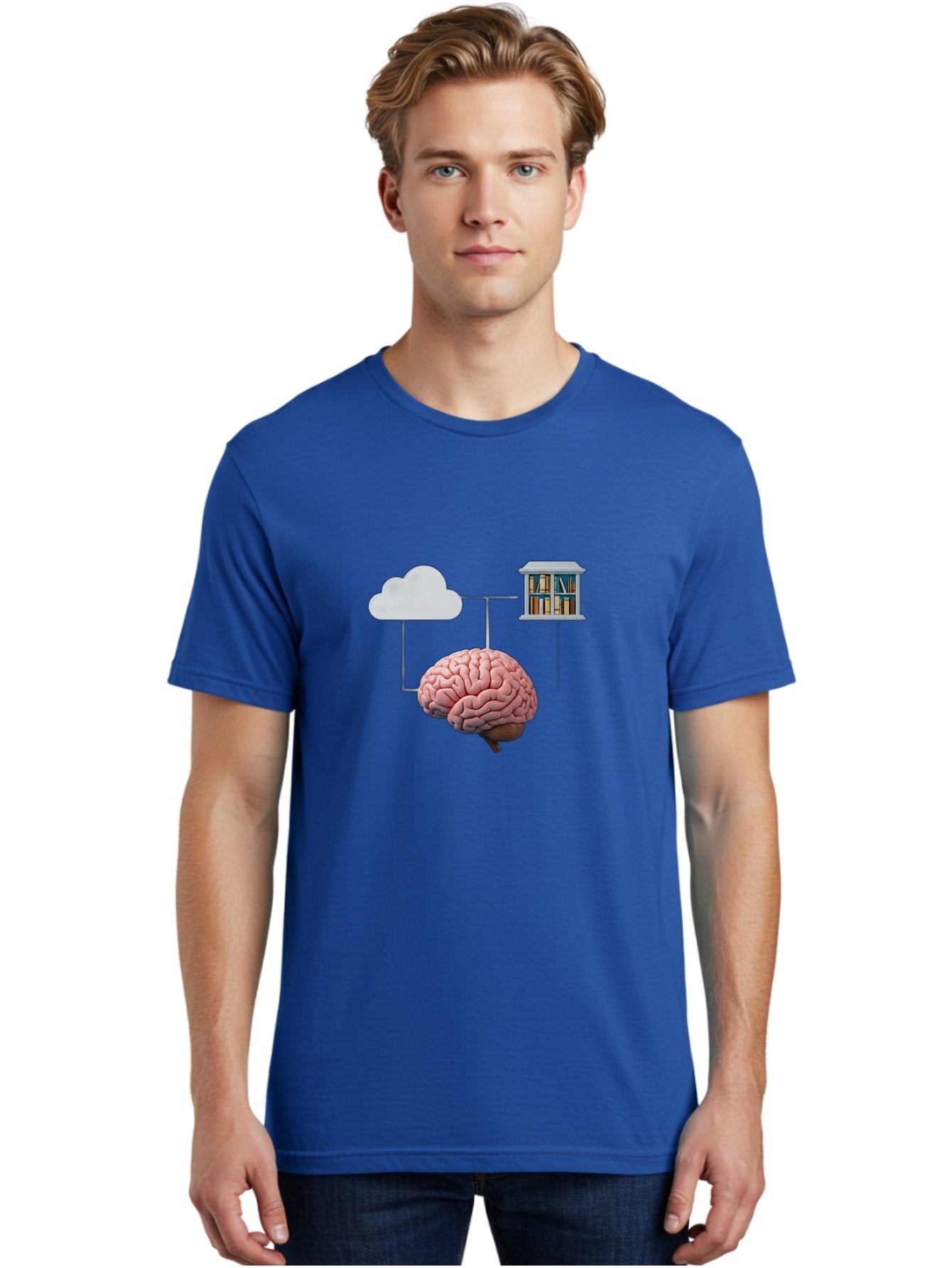 Cloud-Library-Brain Men'S Graphic Tee, 100% Cotton, Comfortable Casual Summer Wear, Machine Washable, Vintage Camera, Old Camera, Antique Camera, Black Camera, Classic Photography, Photography Equipment, Nostalgic Device, Film Camera, Bag308 23