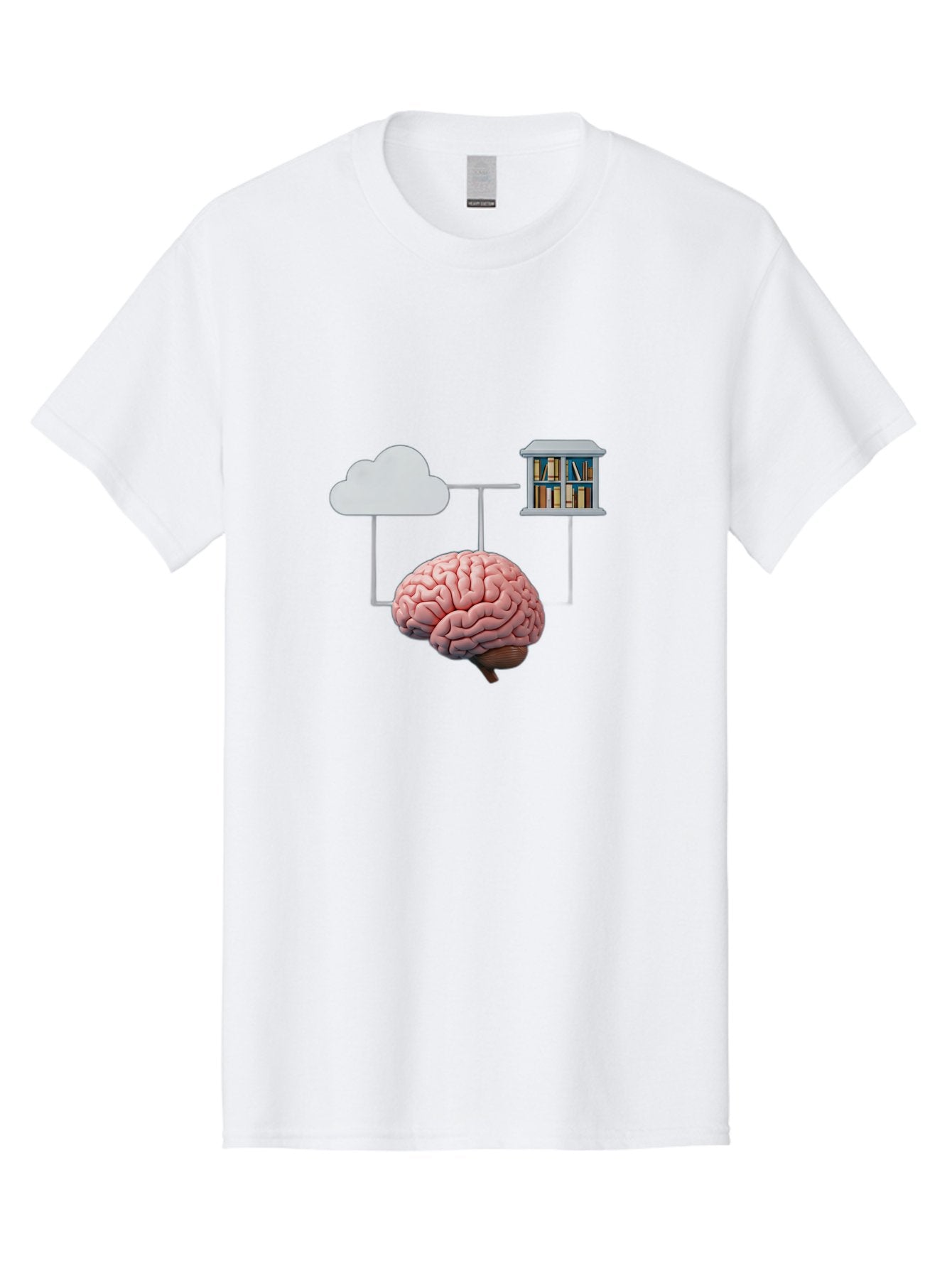 Cloud-Library-Brain Men'S Graphic Tee, 100% Cotton, Comfortable Casual Summer Wear, Machine Washable, Vintage Camera, Old Camera, Antique Camera, Black Camera, Classic Photography, Photography Equipment, Nostalgic Device, Film Camera, Bag308 3