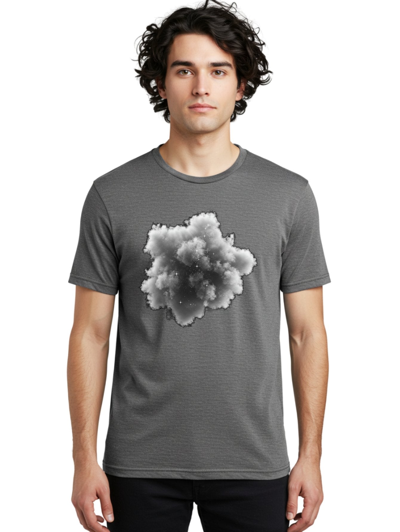 Cloud-With-Stars Men'S Graphic Tee, 100% Cotton, Comfortable Casual Summer Wear, Machine Washable, Vintage Camera, Old Camera, Antique Camera, Black Camera, Classic Photography, Photography Equipment, Nostalgic Device, Film Camera, Camera Art Bag309 25