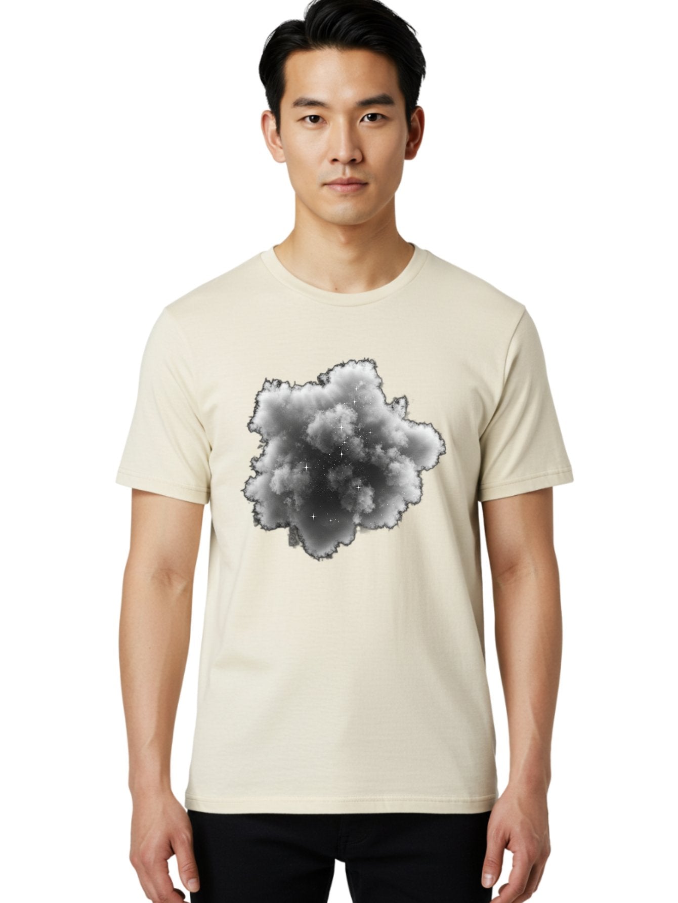 Cloud-With-Stars Men'S Graphic Tee, 100% Cotton, Comfortable Casual Summer Wear, Machine Washable, Vintage Camera, Old Camera, Antique Camera, Black Camera, Classic Photography, Photography Equipment, Nostalgic Device, Film Camera, Camera Art Bag309 27