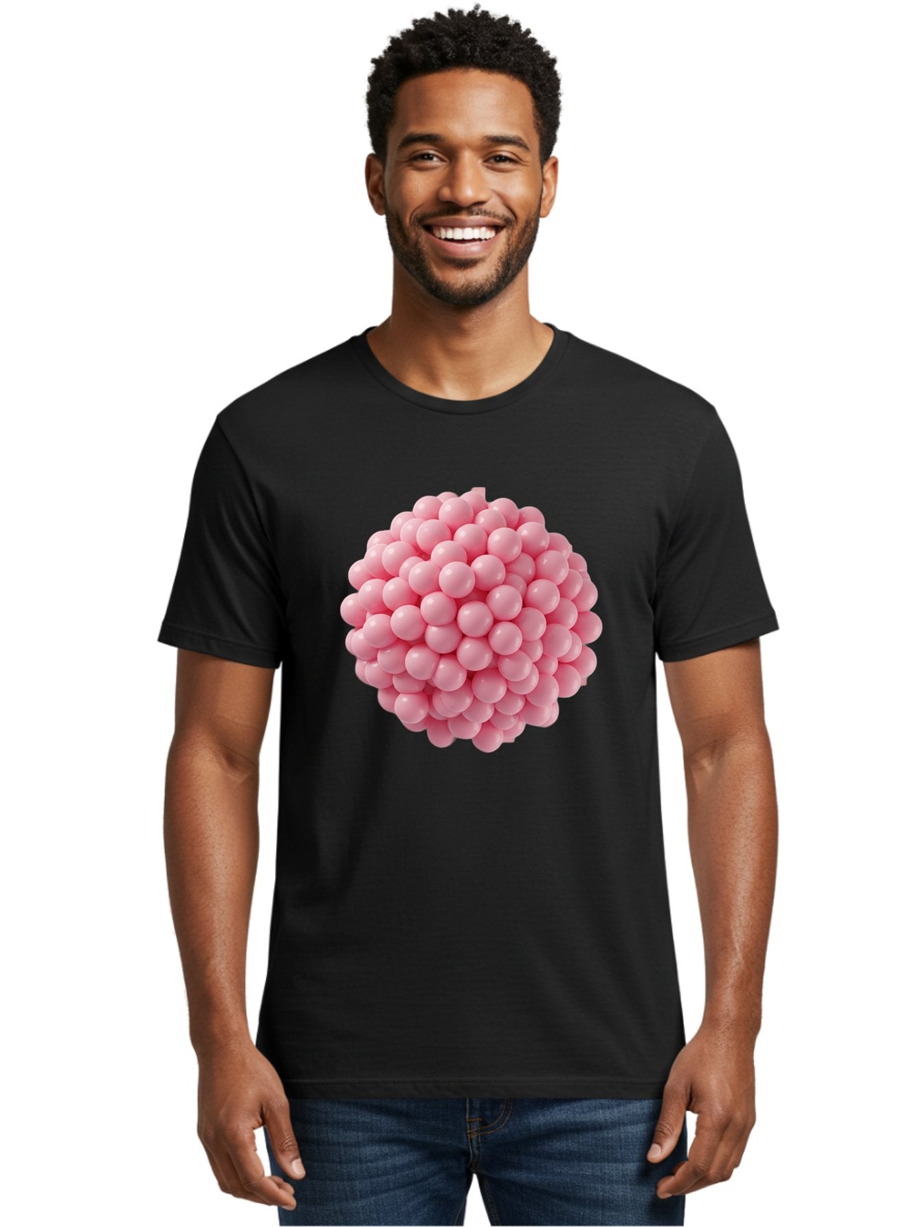 Cluster-Of-Pink-Spheres Men'S Graphic Tee, 100% Cotton, Comfortable Casual Summer Wear, Machine Washable, Vintage Camera, Old Camera, Antique Camera, Black Camera, Classic Photography, Photography Equipment, Nostalgic Device, Film Camera, Bag310 30