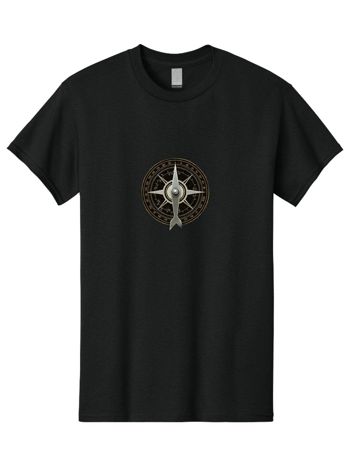 Compass-Rose Men'S Graphic Tee, 100% Cotton, Comfortable Casual Summer Wear, Machine Washable, Vintage Camera, Old Camera, Antique Camera, Black Camera, Classic Photography, Photography Equipment, Nostalgic Device, Film Camera, Camera Art Bag328 14
