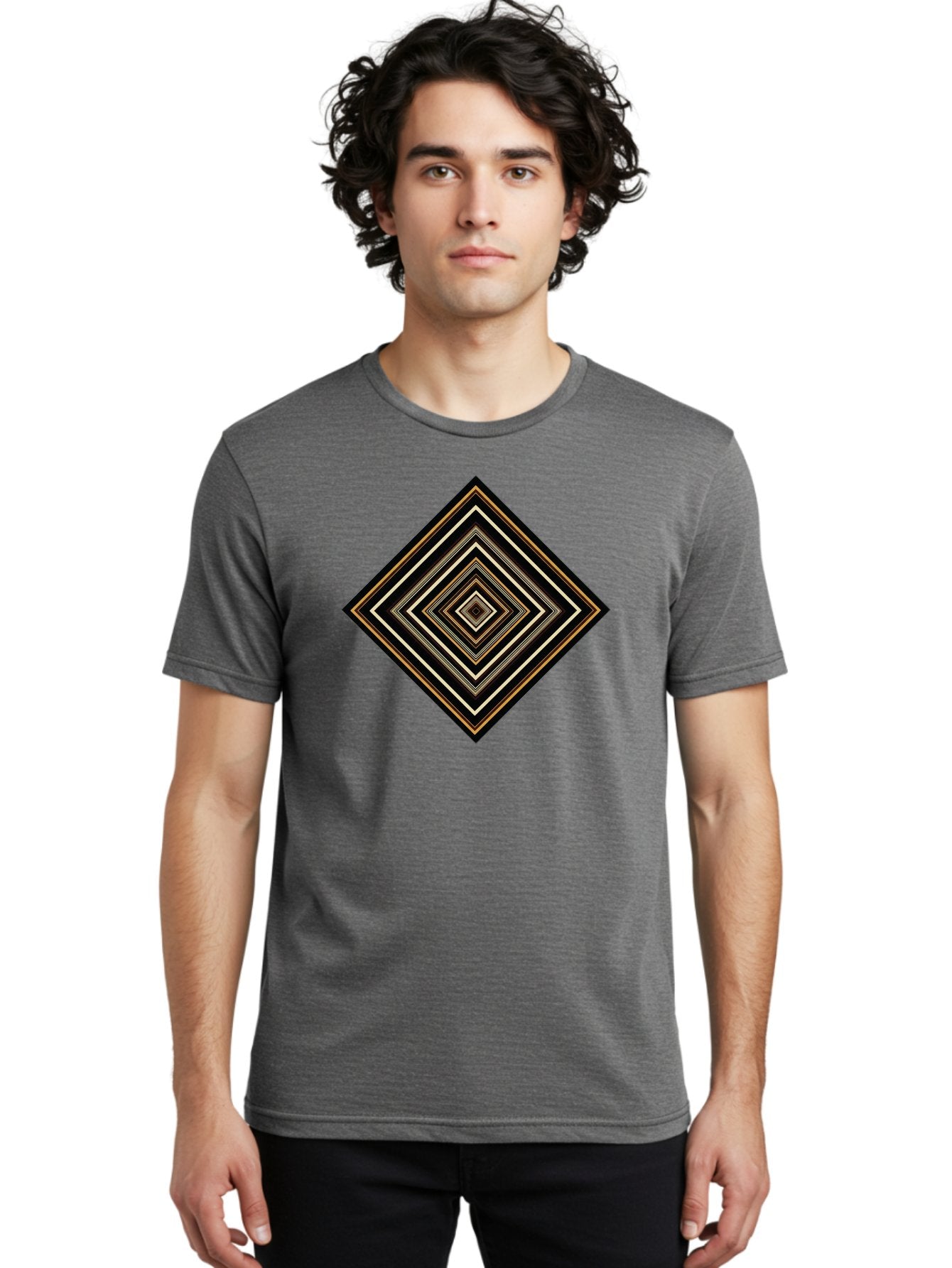 Concentric-Diamonds Men'S Graphic Tee, 100% Cotton, Comfortable Casual Summer Wear, Machine Washable, Vintage Camera, Old Camera, Antique Camera, Black Camera, Classic Photography, Photography Equipment, Nostalgic Device, Film Camera, Bag330 20