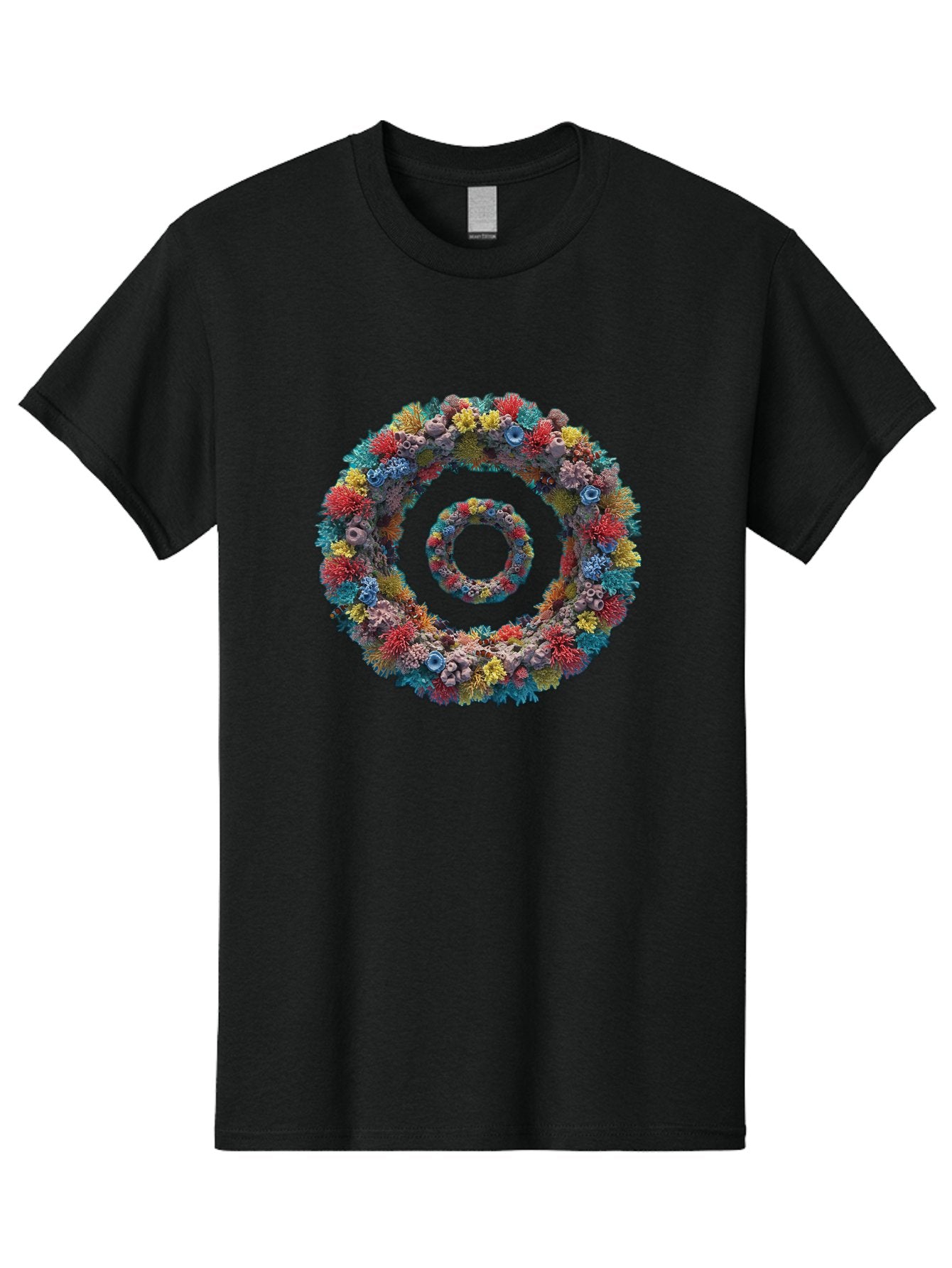 Coral-Spiral Men'S Graphic Tee, 100% Cotton, Comfortable Casual Summer Wear, Machine Washable, Vintage Camera, Old Camera, Antique Camera, Black Camera, Classic Photography, Photography Equipment, Nostalgic Device, Film Camera, Camera Art Bag336