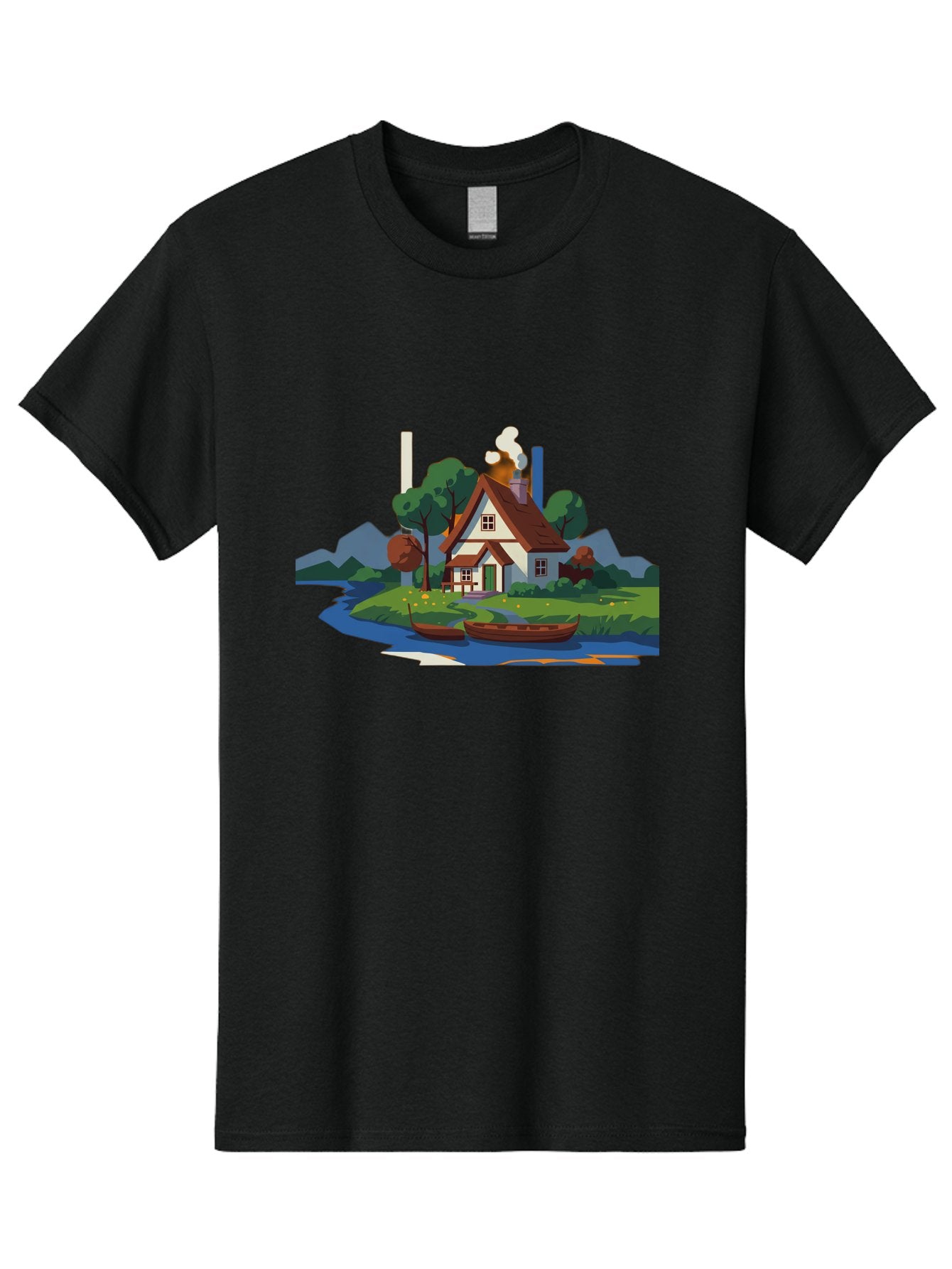 Cottage-By-Water Men'S Graphic Tee, 100% Cotton, Comfortable Casual Summer Wear, Machine Washable, Vintage Camera, Old Camera, Antique Camera, Black Camera, Classic Photography, Photography Equipment, Nostalgic Device, Film Camera, Camera Art Bag343 15