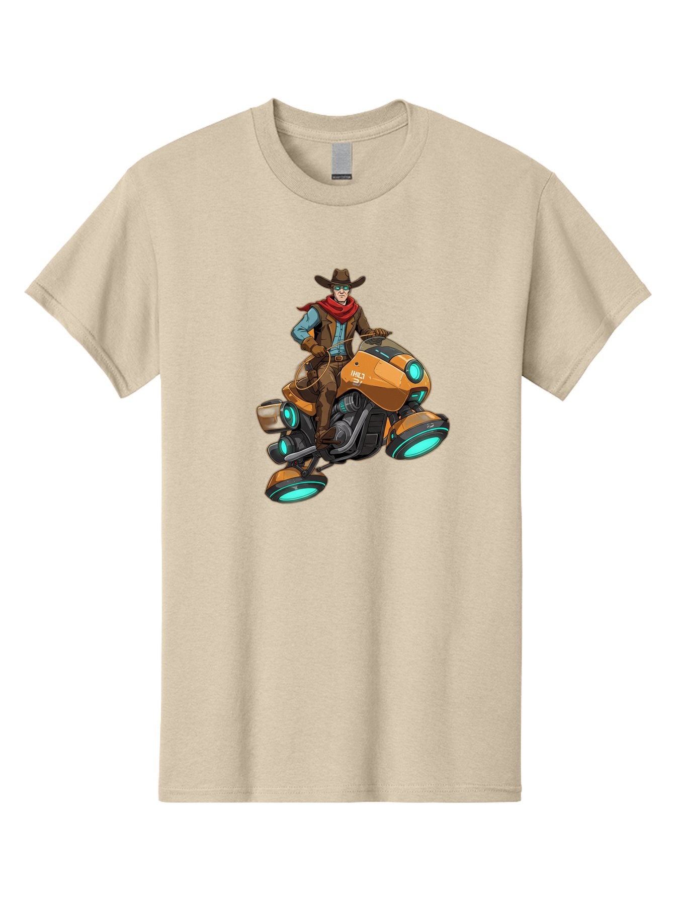 Cowboy-On-Hovercycle Men'S Graphic Tee, 100% Cotton, Comfortable Casual Summer Wear, Machine Washable, Vintage Camera, Old Camera, Antique Camera, Black Camera, Classic Photography, Photography Equipment, Nostalgic Device, Film Camera, Bag348 5